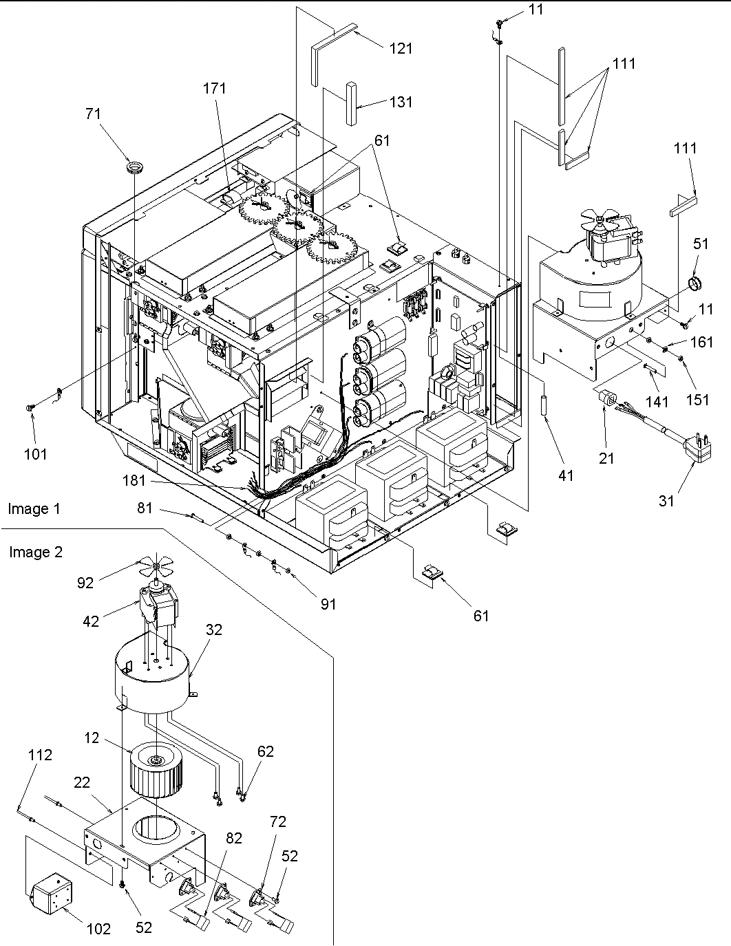 07 - Chassis Assy Parts & Blower-Triac Assy