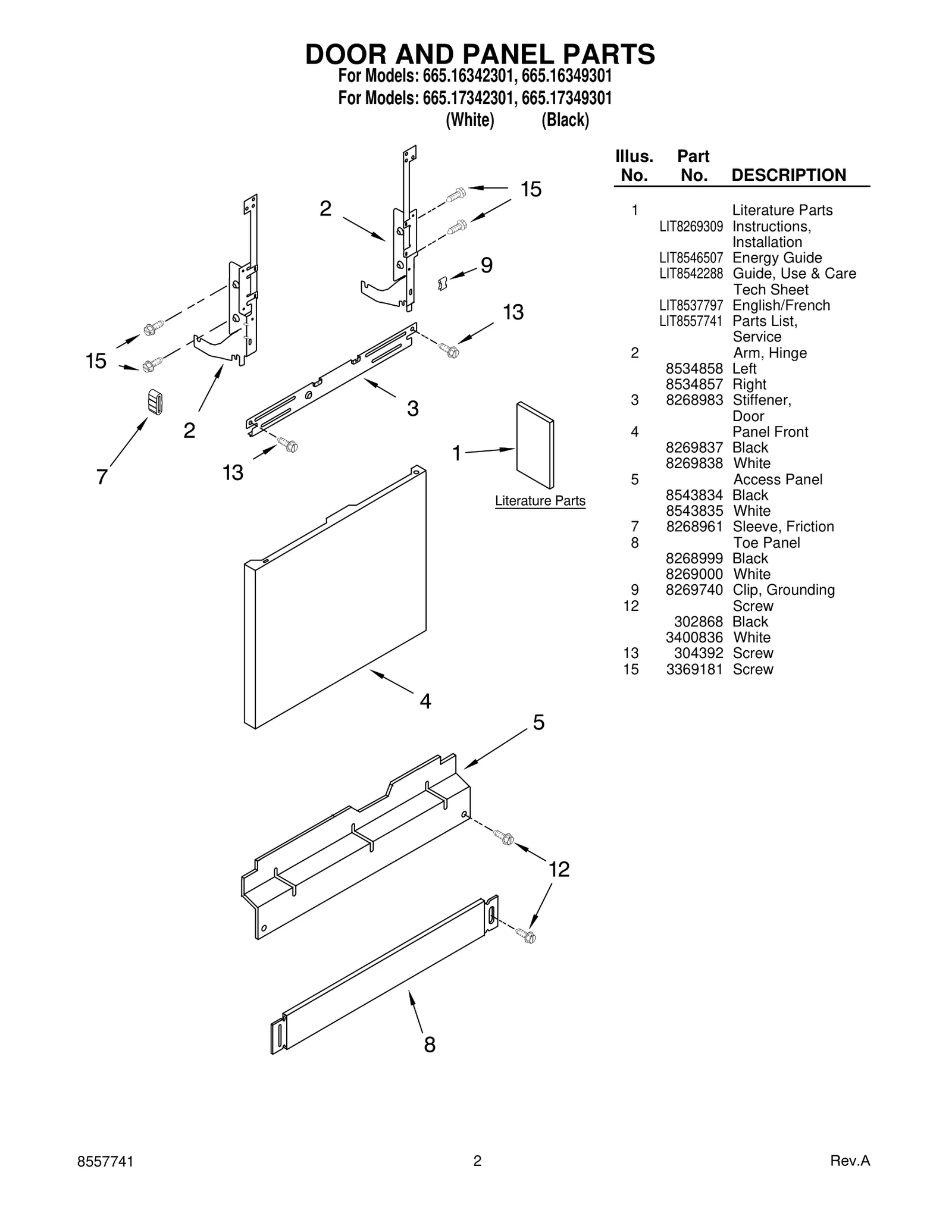 DOOR AND PANEL PARTS