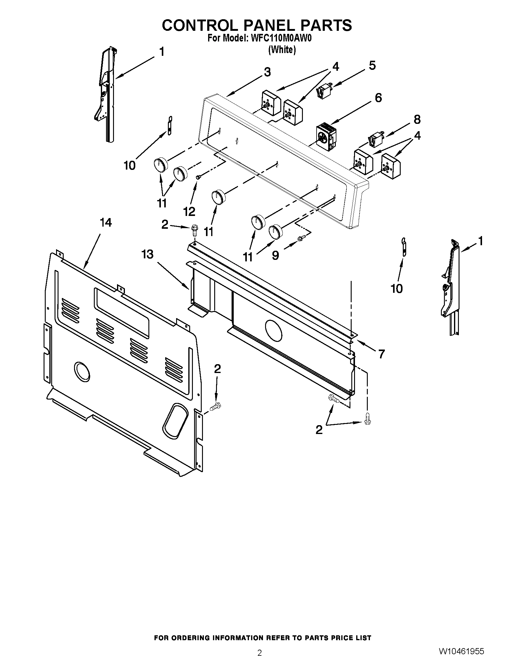 02 - CONTROL PANEL PARTS