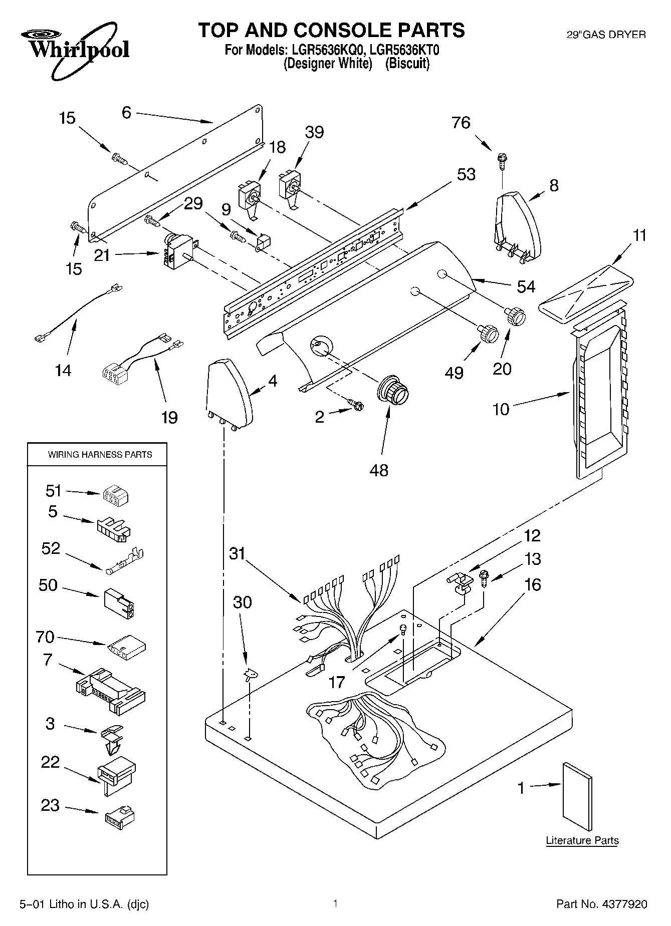 01 - TOP AND CONSOLE, LIT/OPTIONAL