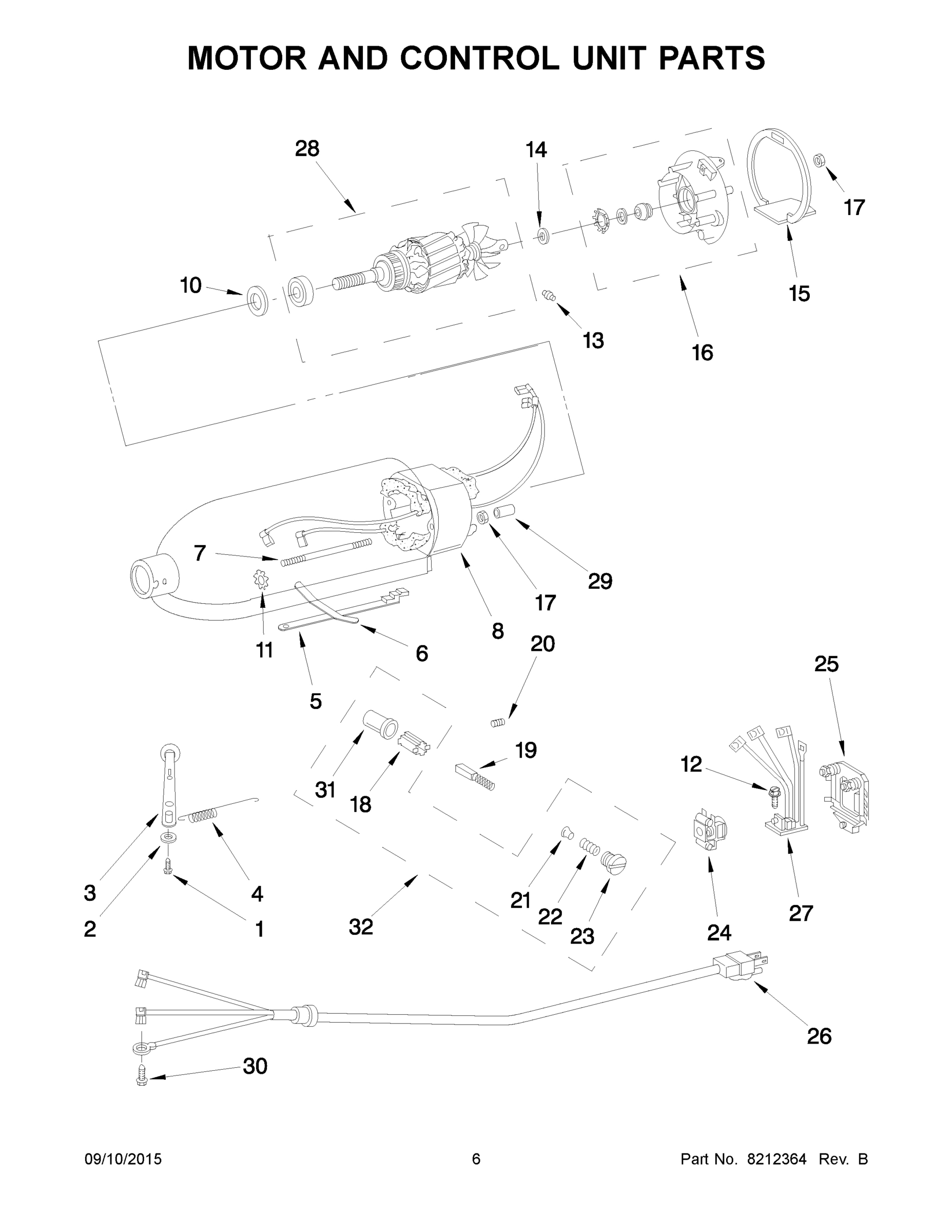 04 - MOTOR AND CONTROL UNIT PARTS
