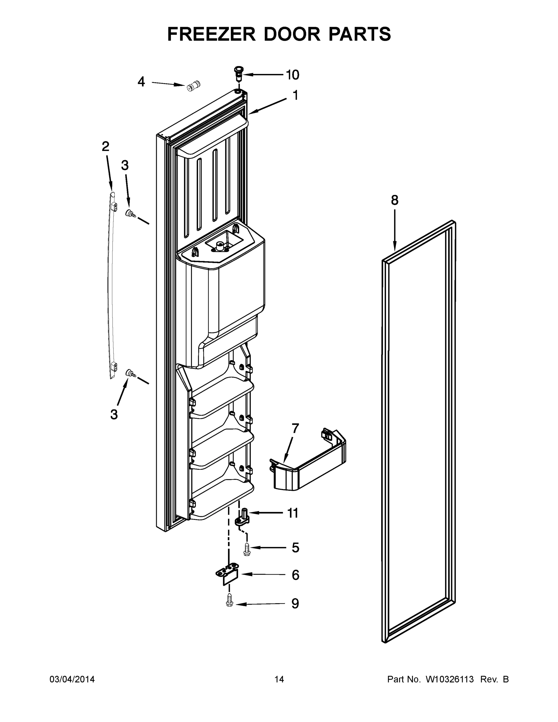 08 - FREEZER DOOR PARTS