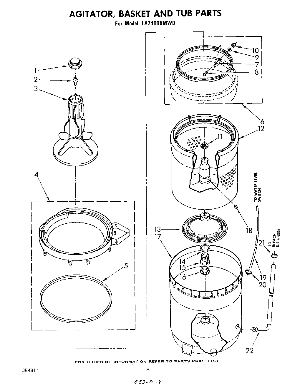 04 - AGITATOR, BASKET, AND TUB