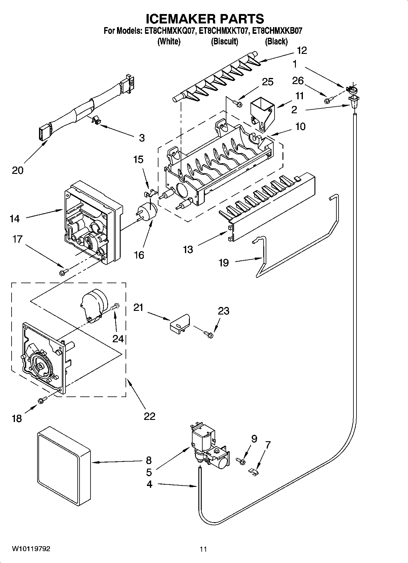 06 - ICEMAKER PARTS, OPTIONAL PARTS
