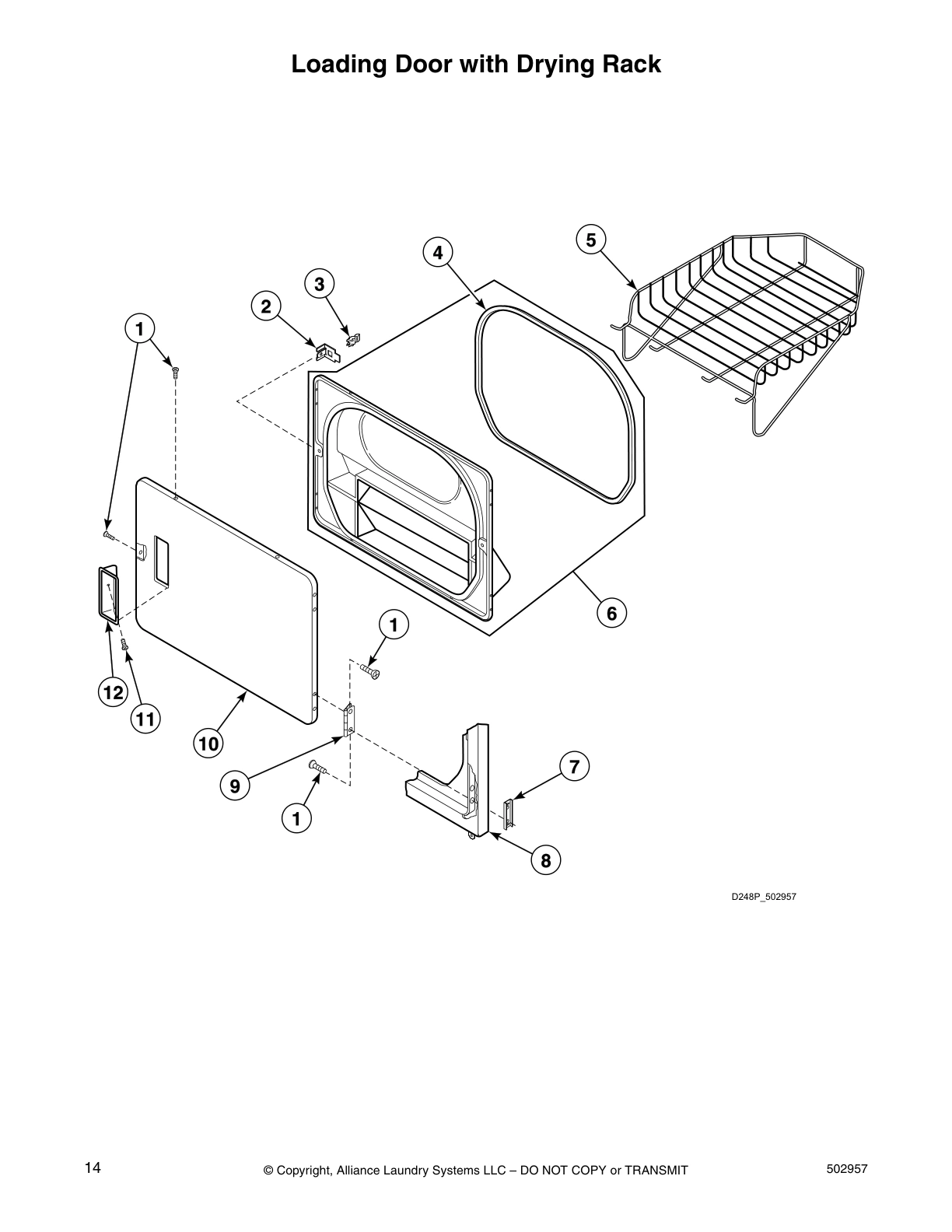 Loading Door with Drying Rack
