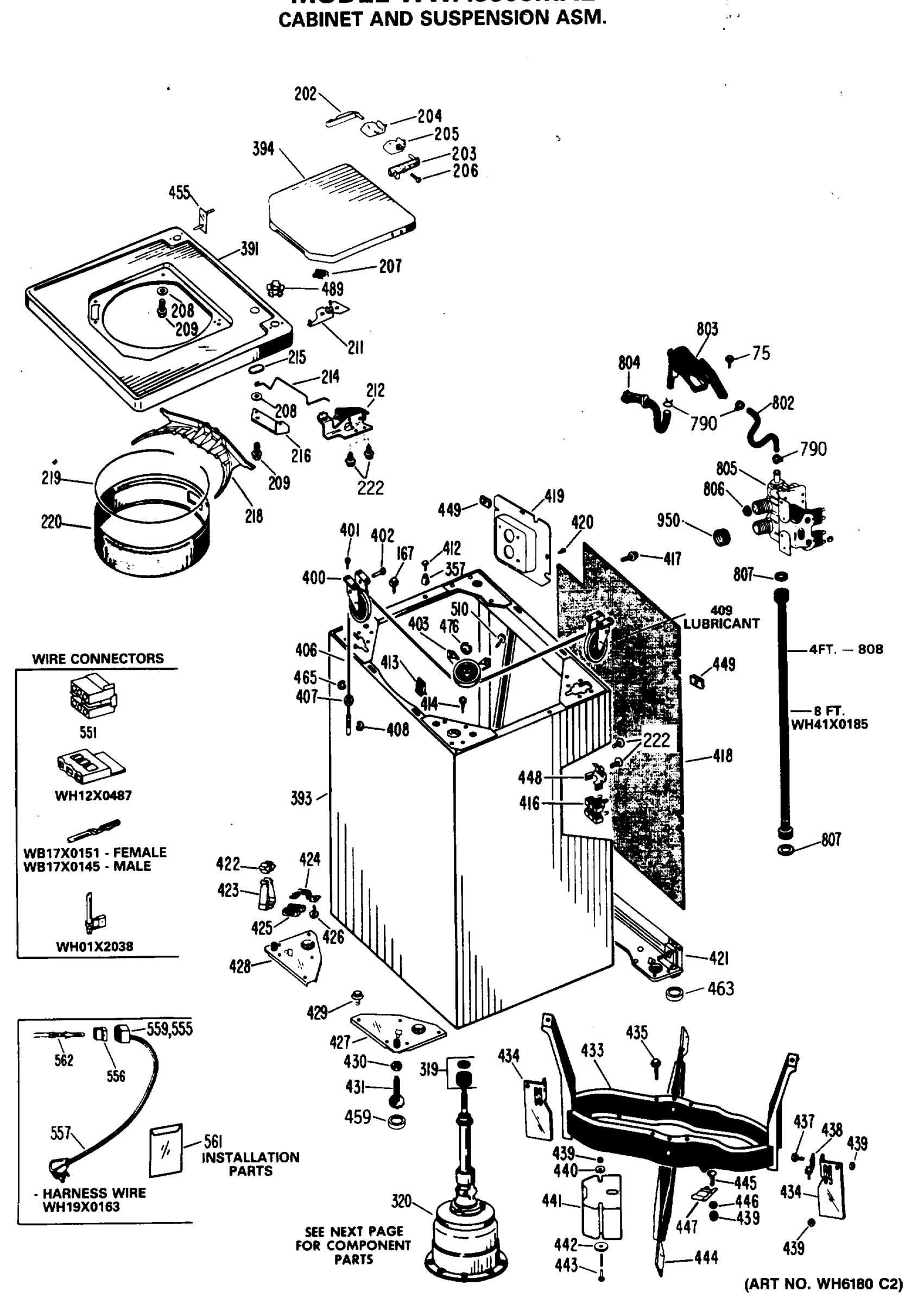 CABINET AND SUSPENSION ASM.