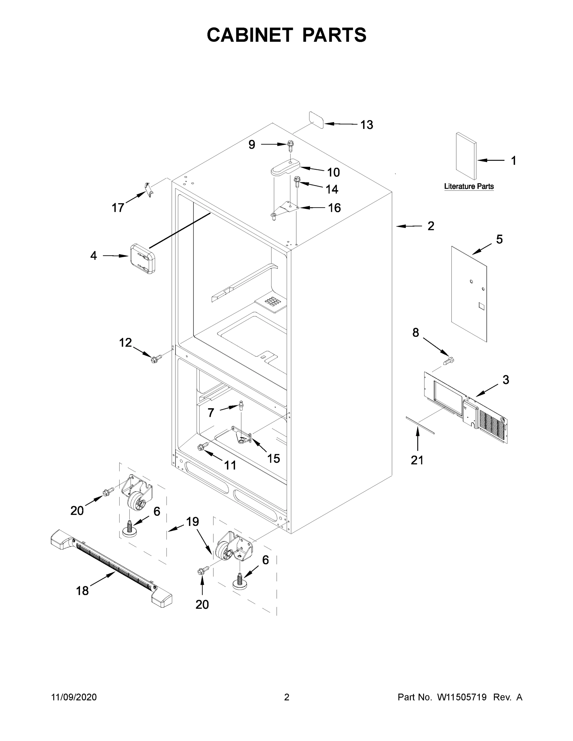 02 - CABINET PARTS