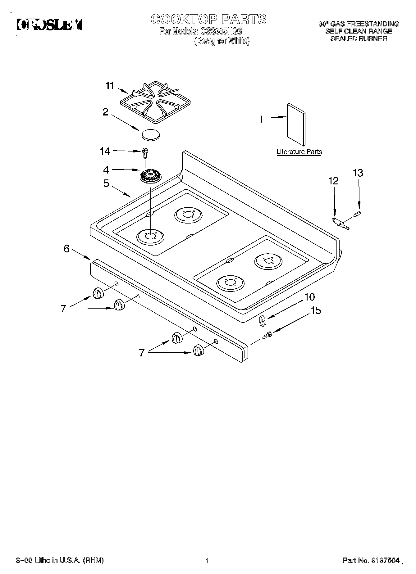01 - COOKTOP, LITERATURE