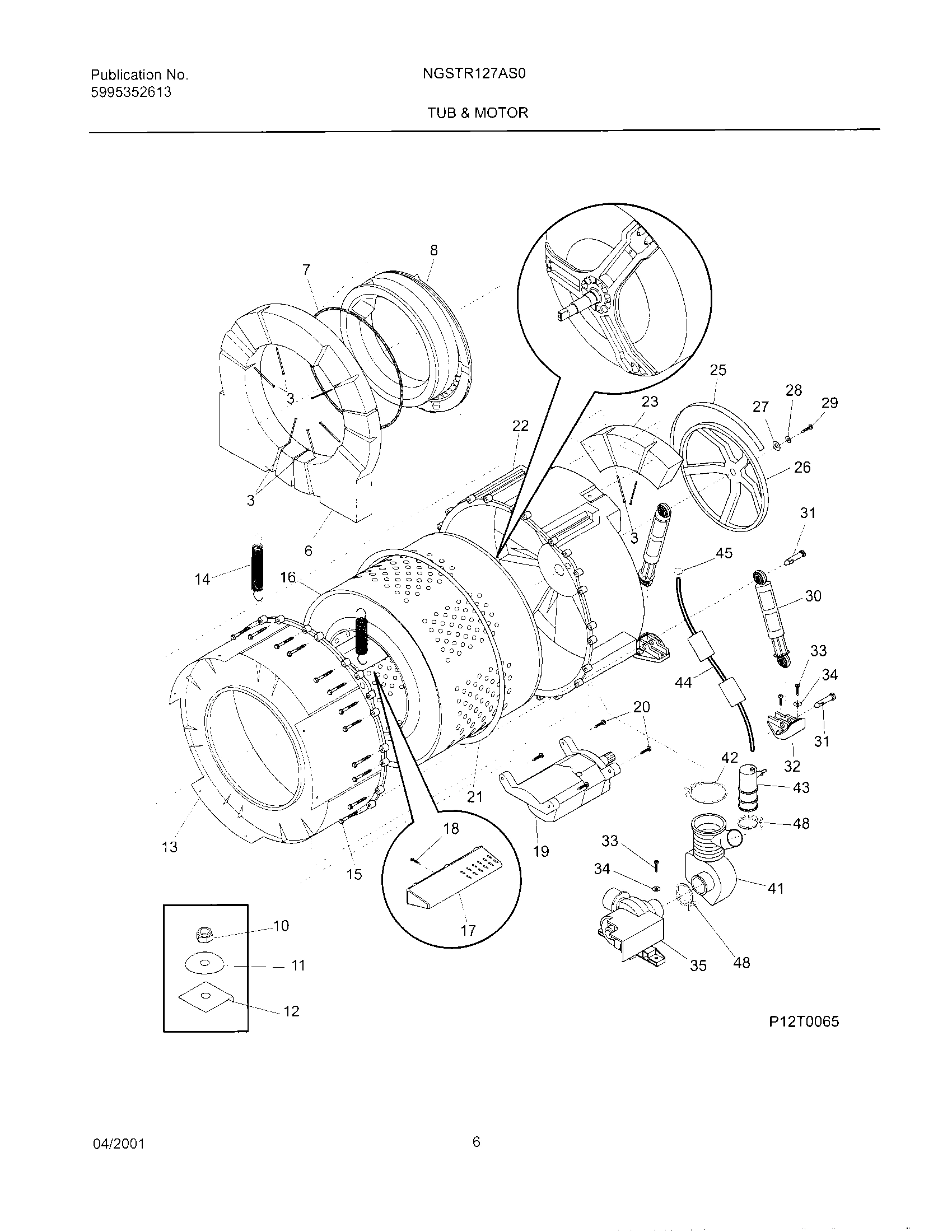 07 - WSHR TUB,MOTOR
