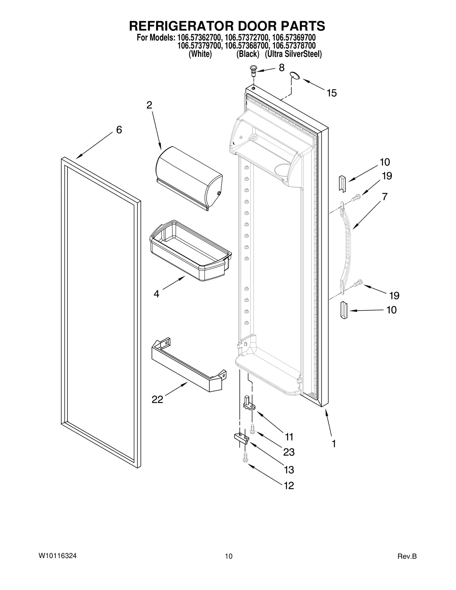 REFRIGERATOR DOOR PARTS