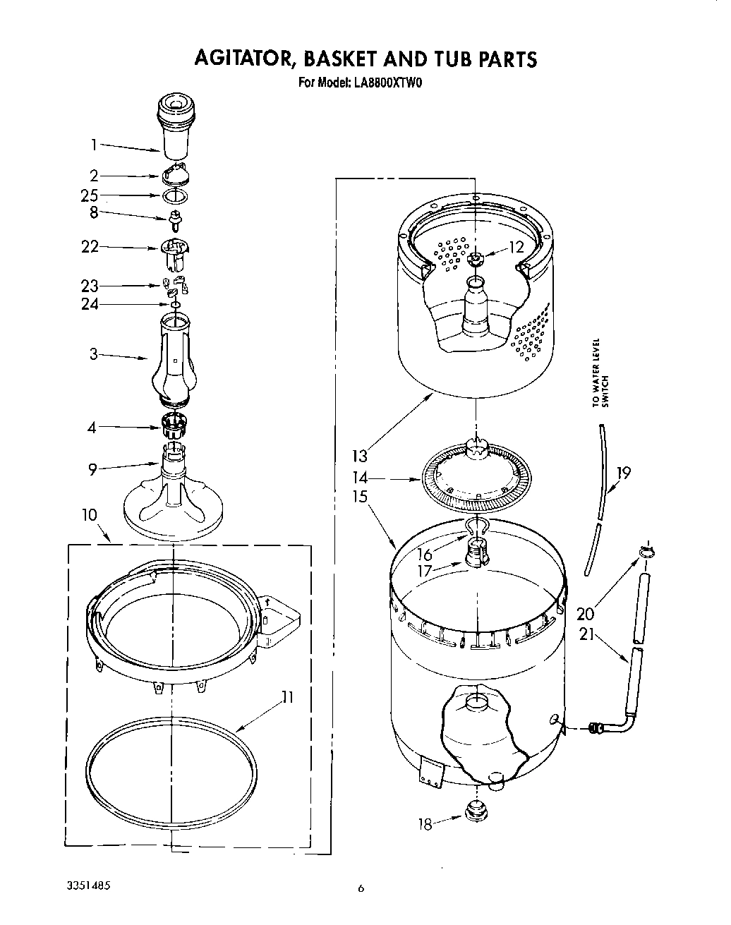 05 - AGITATOR, BASKET AND TUB