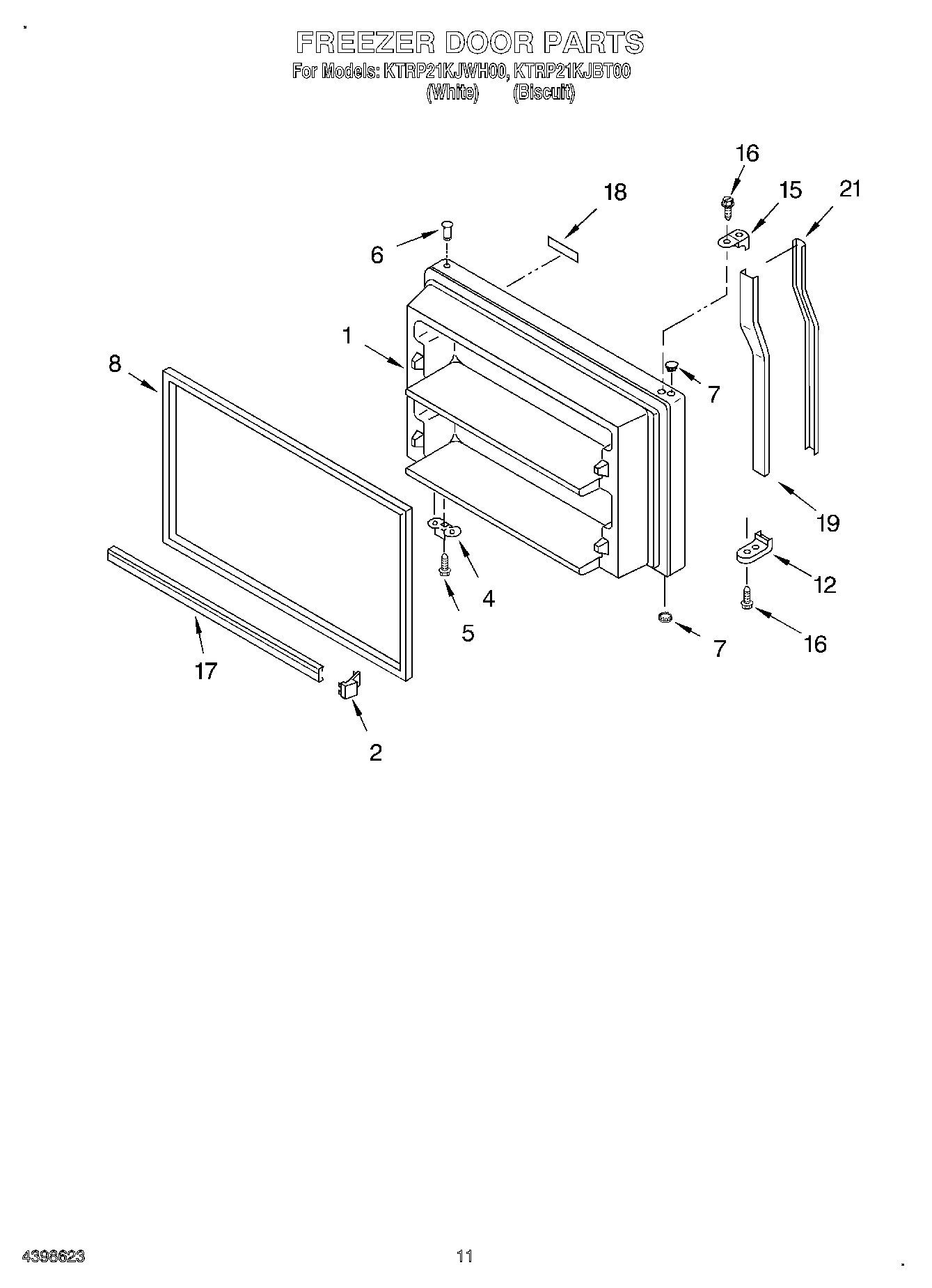 06 - FREEZER DOOR, OPTIONAL