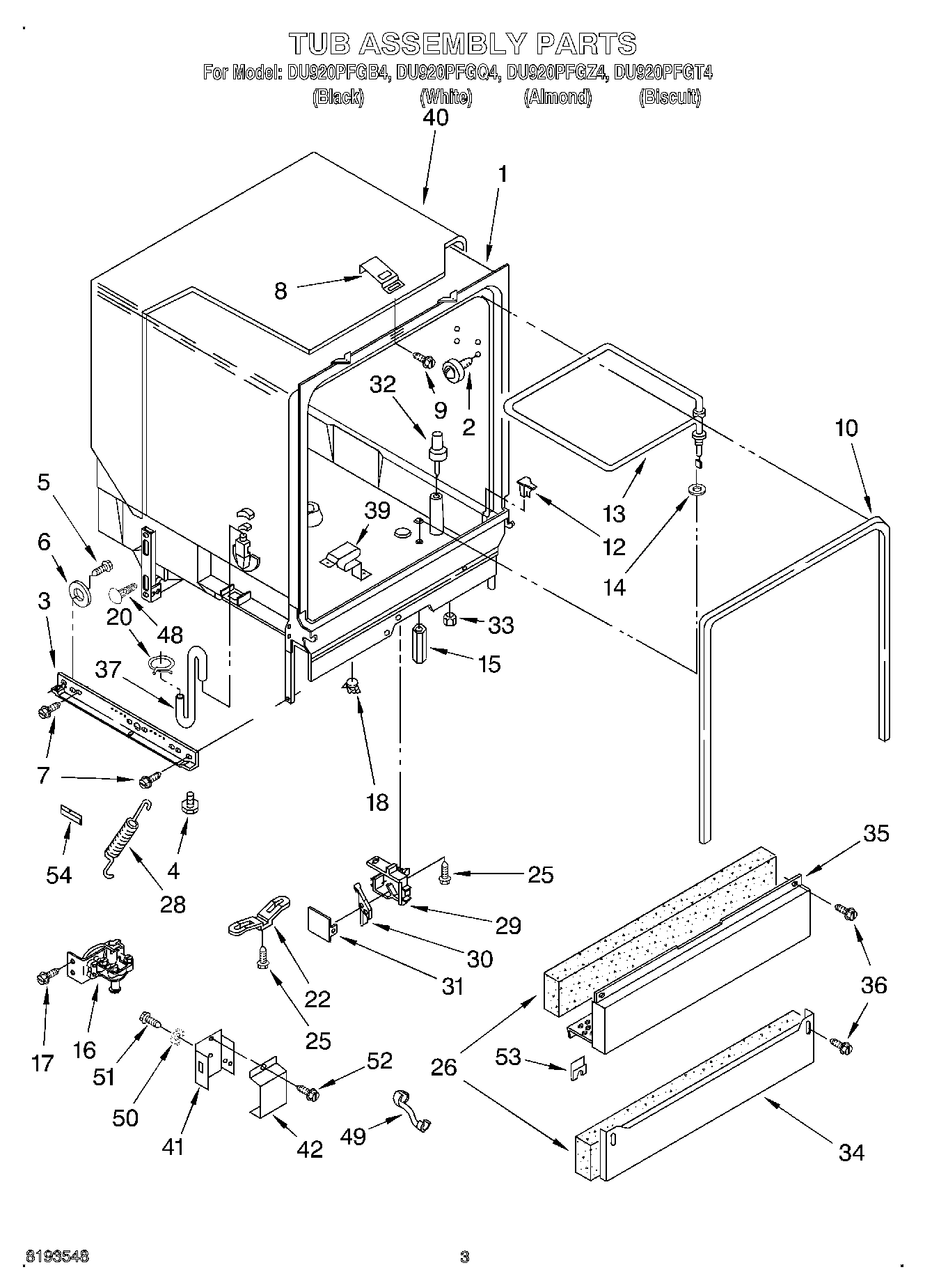 03 - TUB ASSEMBLY