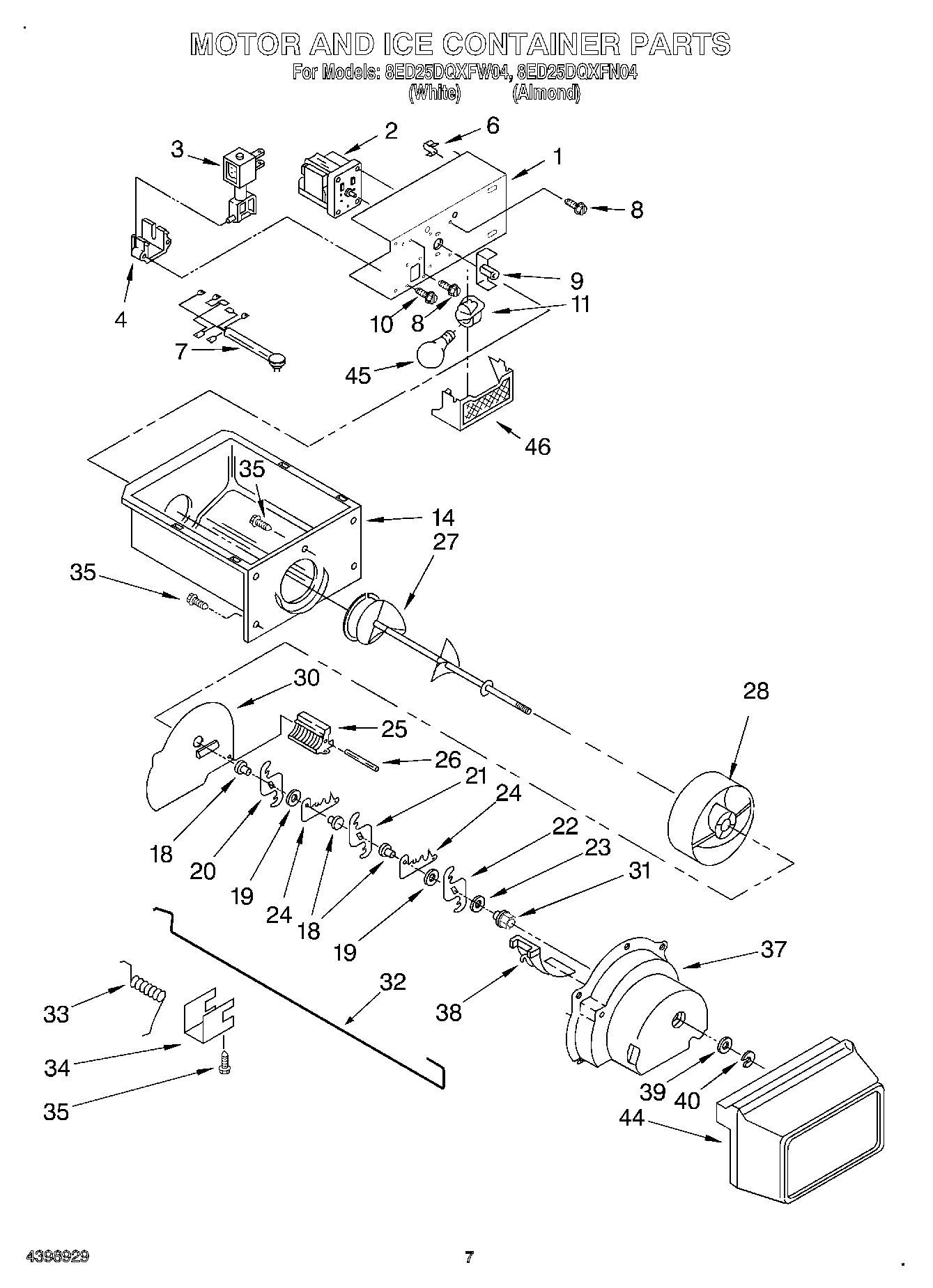 05 - MOTOR AND ICE CONTAINER