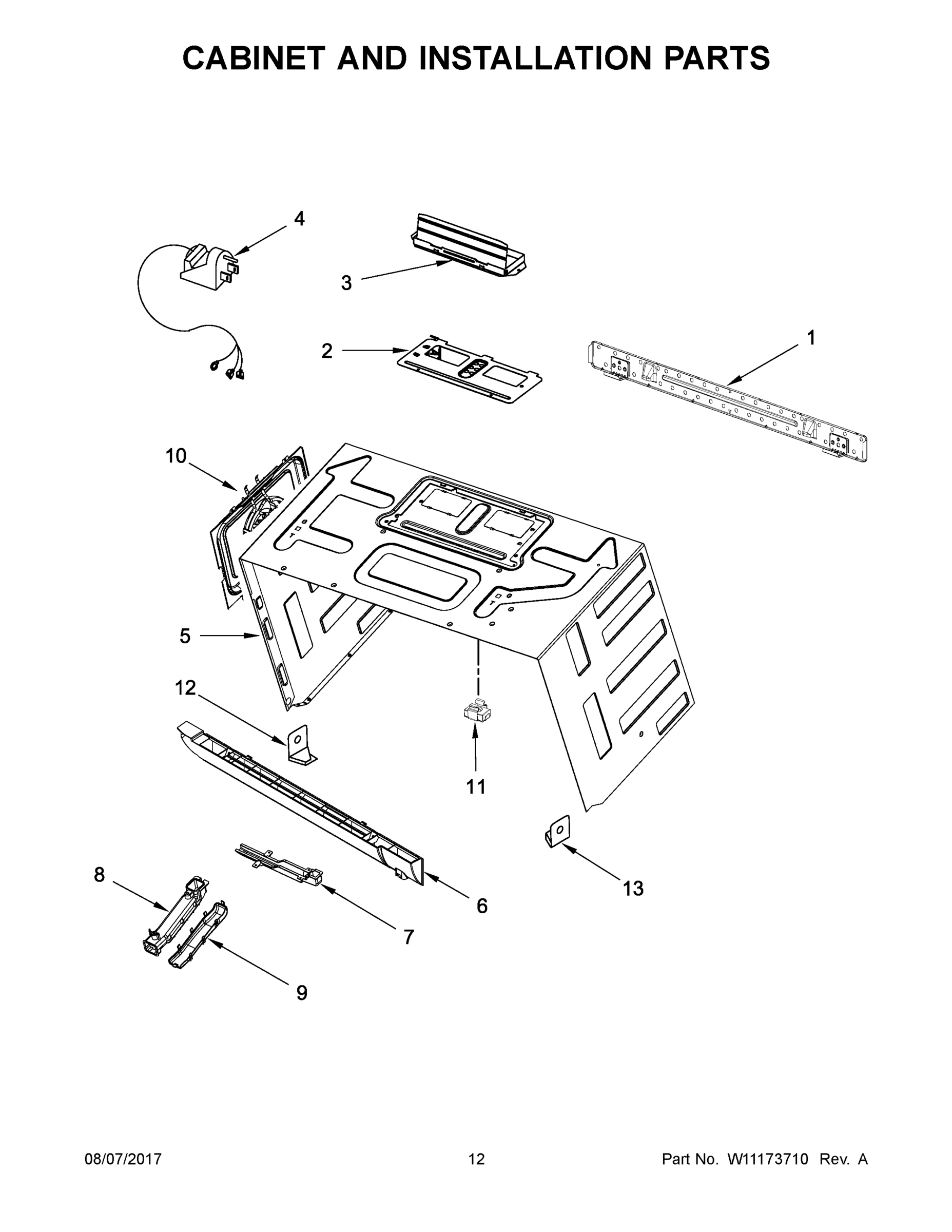 07 - CABINET AND INSTALLATION PARTS