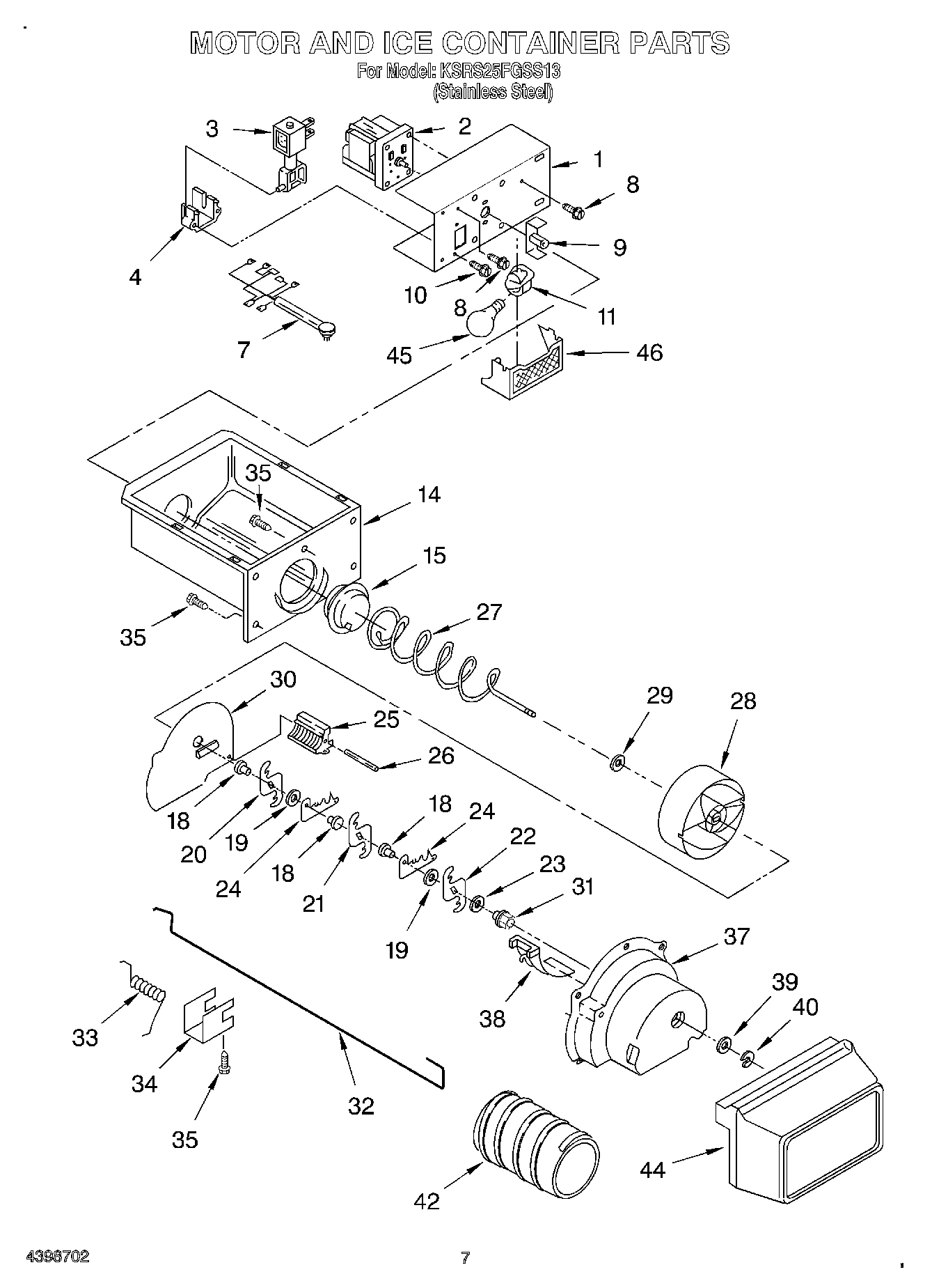 05 - MOTOR AND ICE CONTAINER