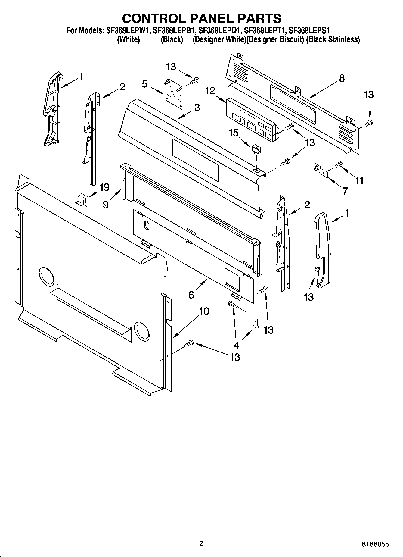 02 - CONTROL PANEL PARTS