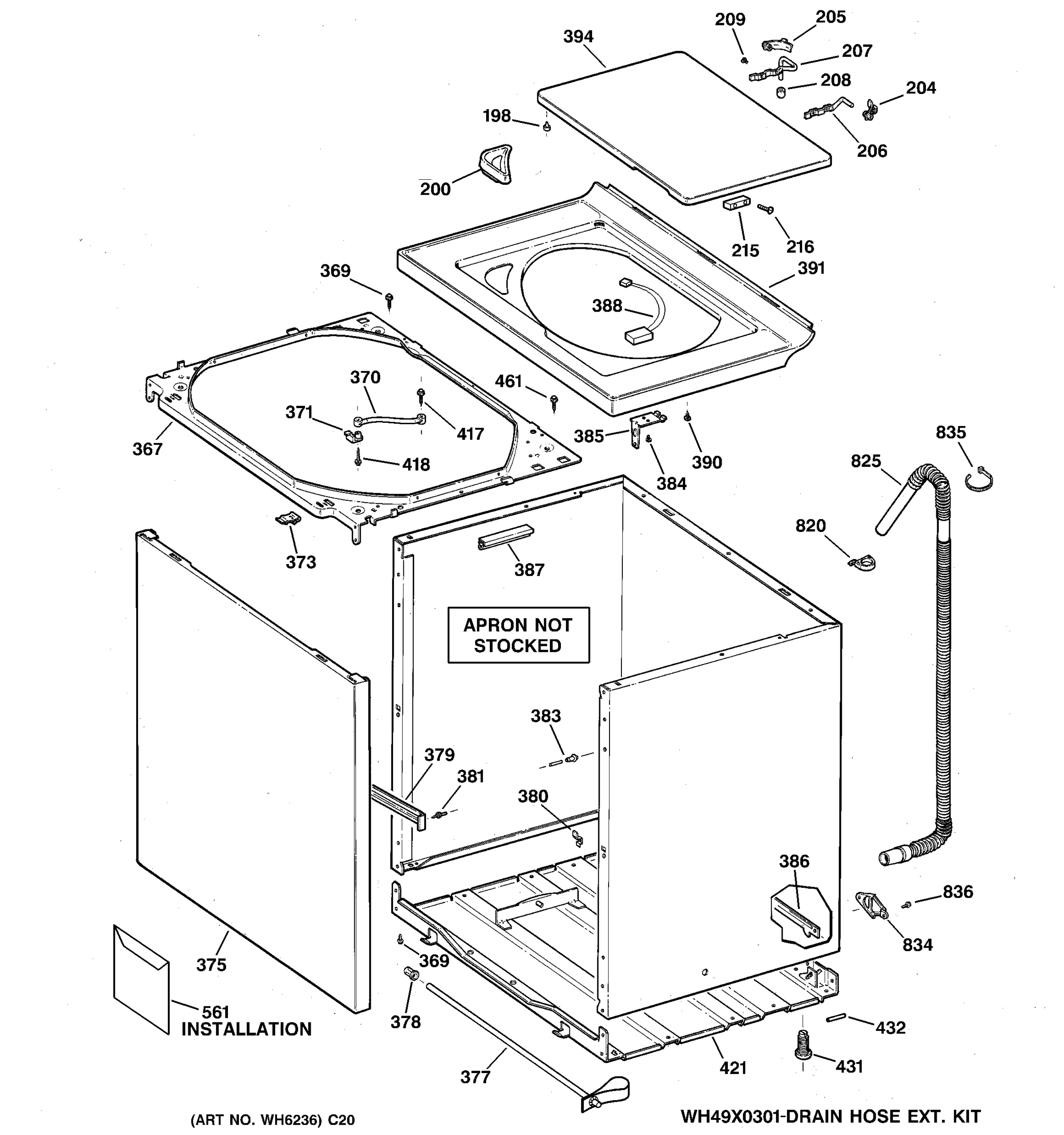 CABINET, COVER & FRONT PANEL