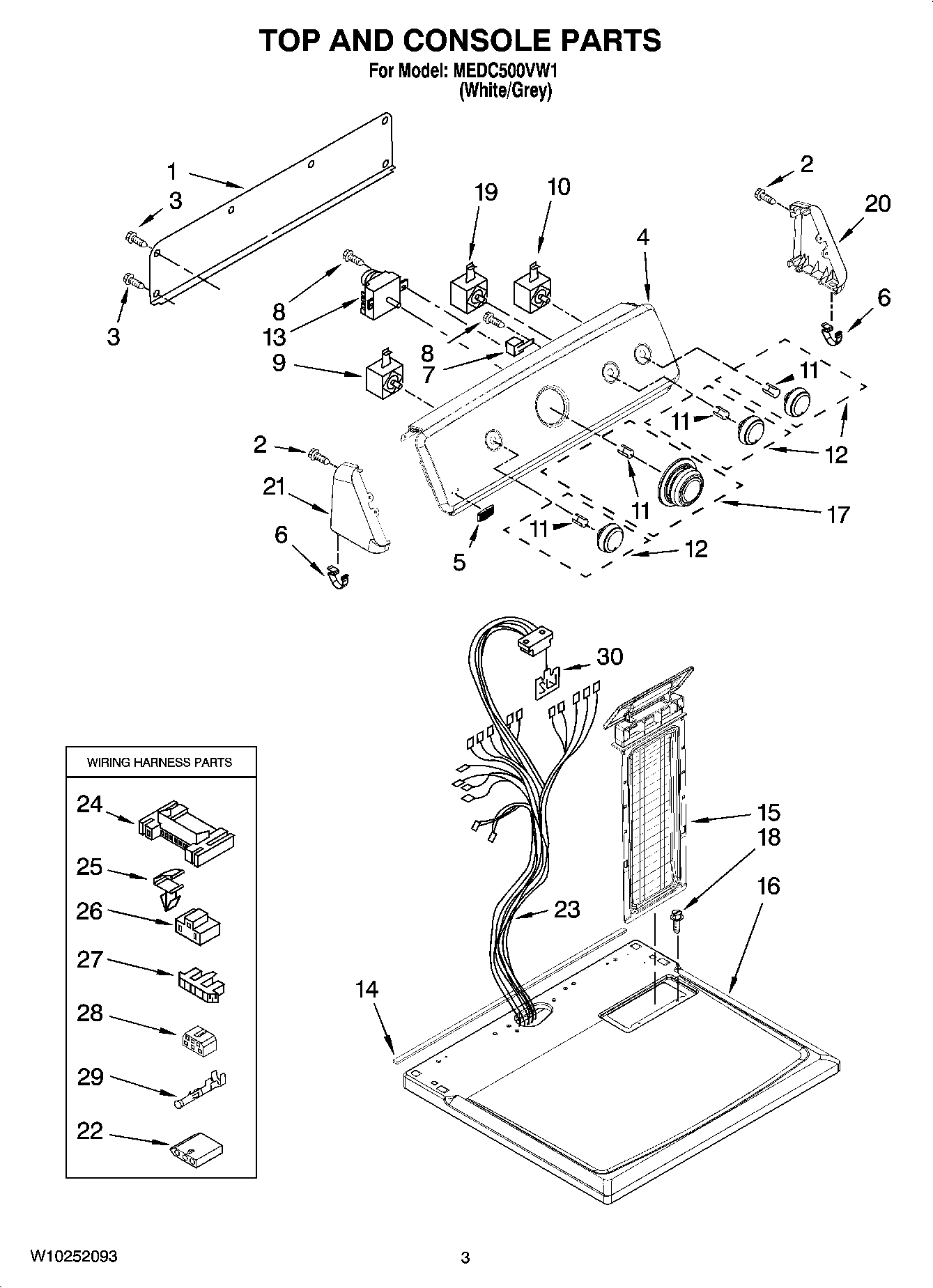 02 - TOP AND CONSOLE PARTS