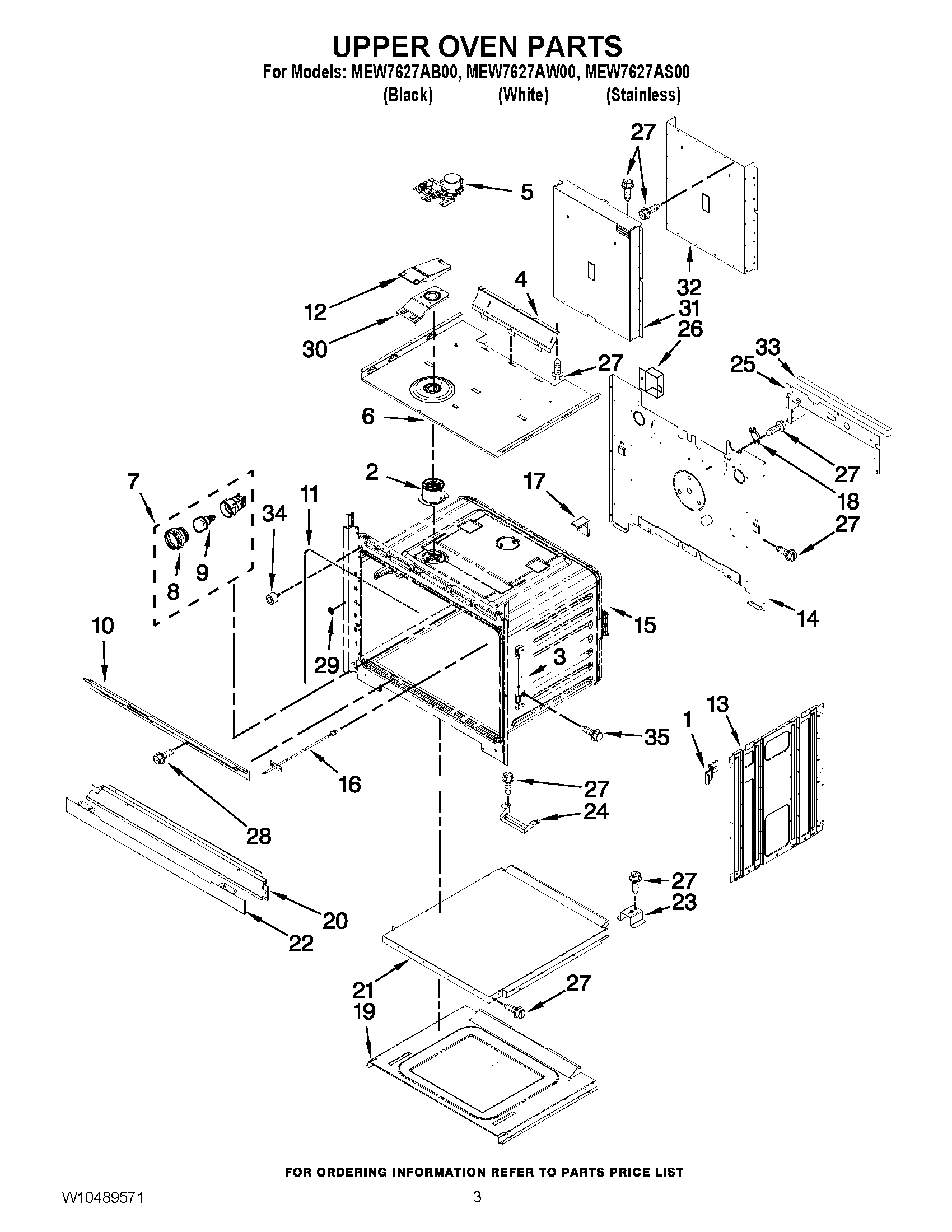 02 - UPPER OVEN PARTS