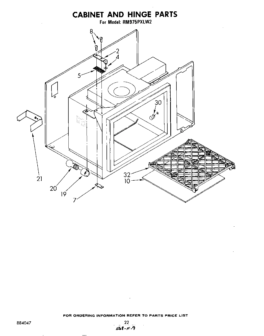 12 - CABINET AND HINGE