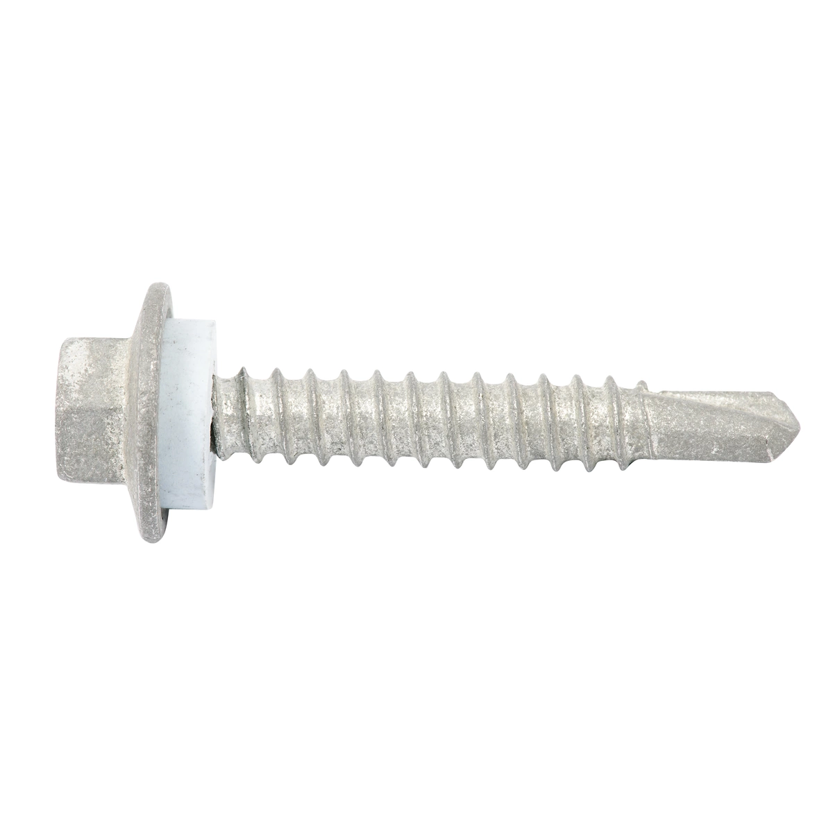 ZENITH® 12G x 35mm Class 3 Galvanised, Self Drilling, External Hex Drive, Cladding & Roofing Screws with Seal – External Use – 50 Pack