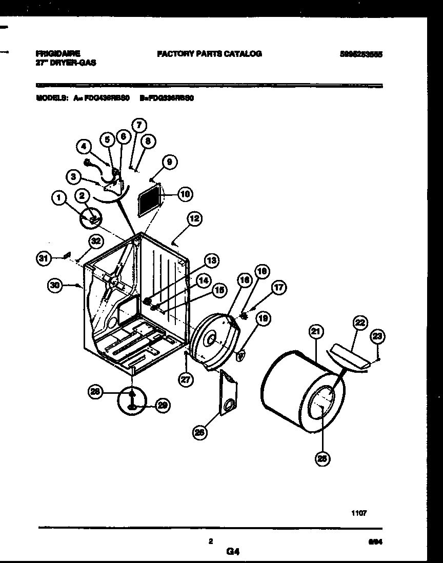 02 - CABINET AND COMPONENT PARTS