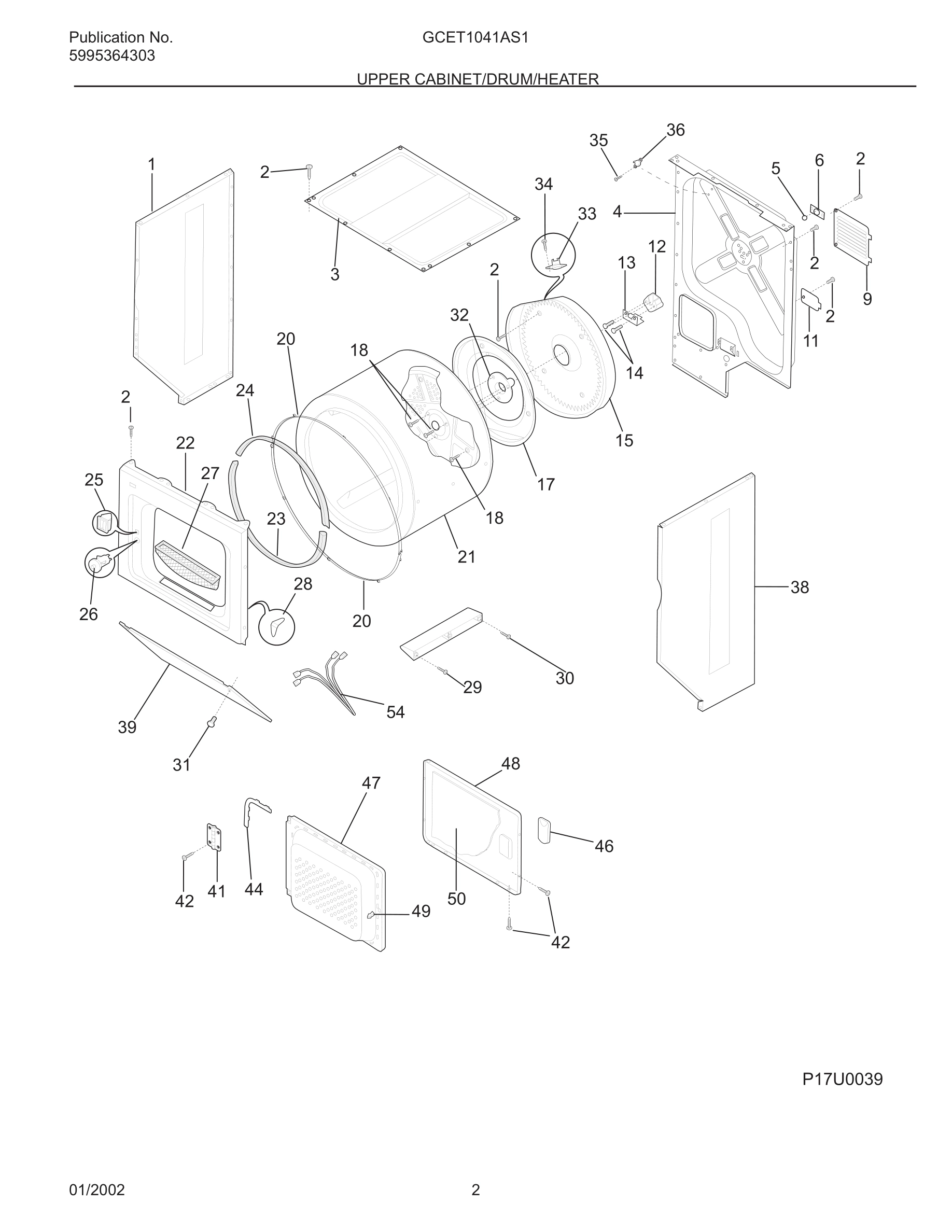 03 - UPPER CABINET/DRUM/HEATER