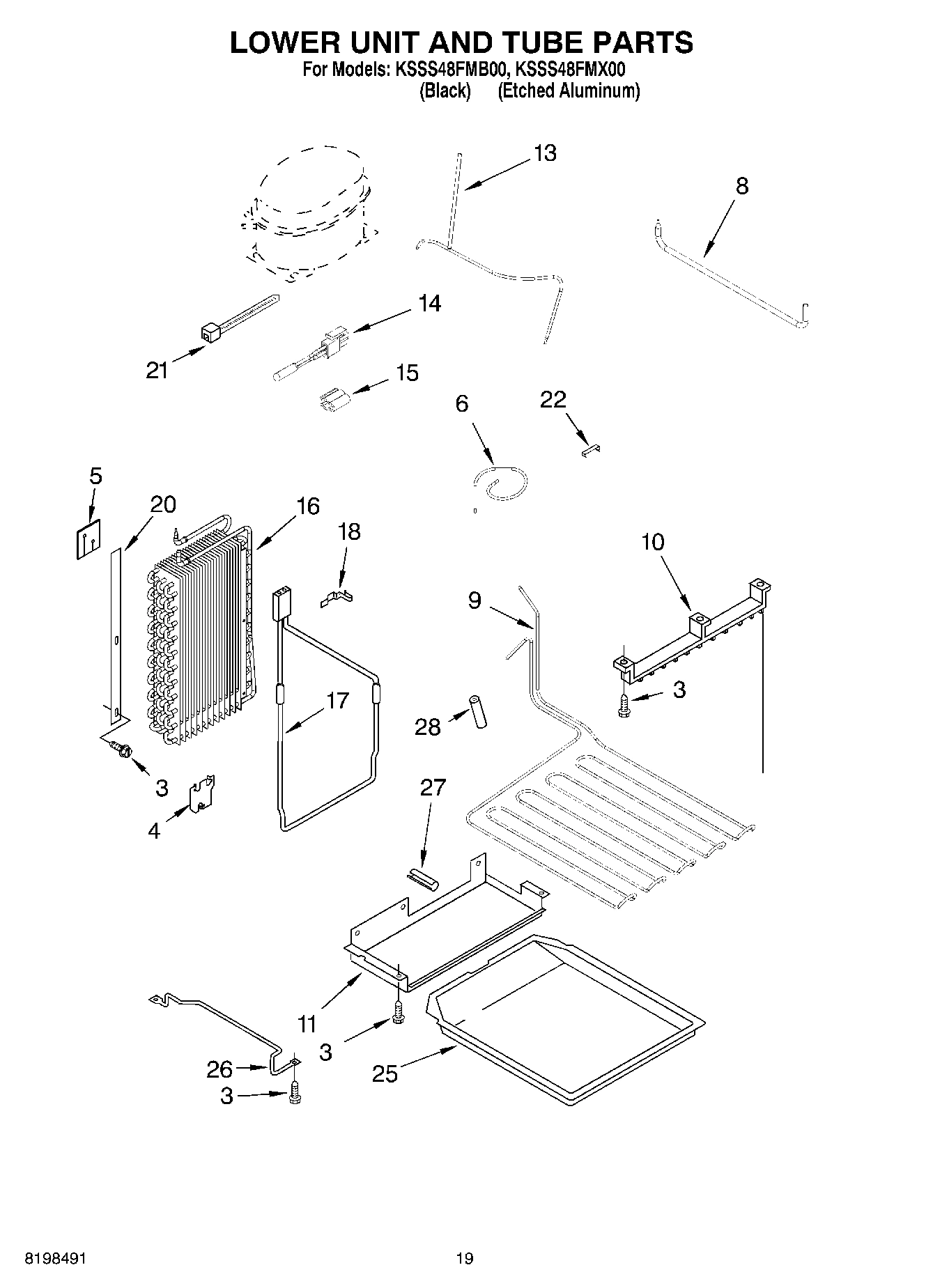 12 - LOWER UNIT AND TUBE PARTS