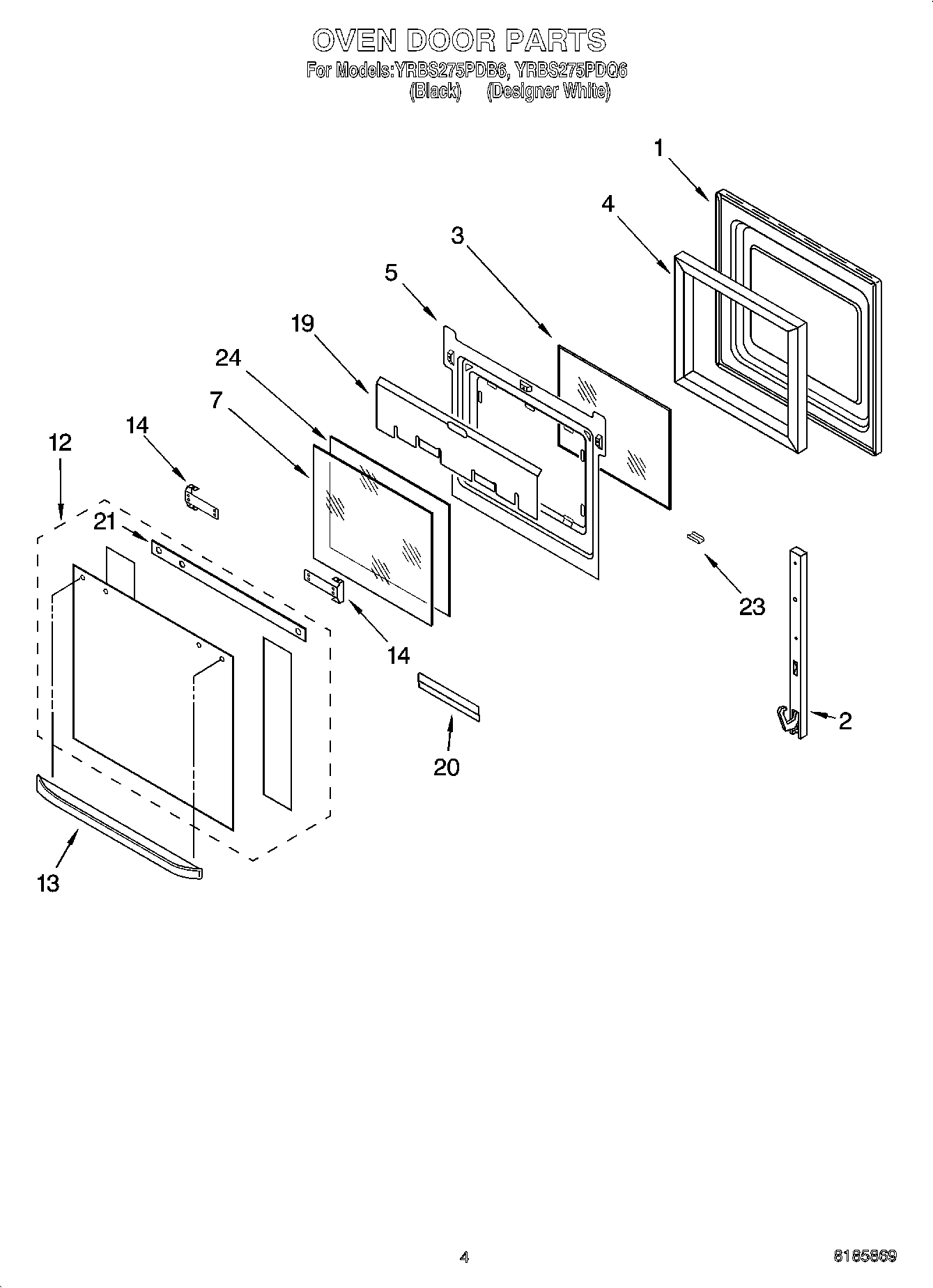 03 - OVEN DOOR PARTS