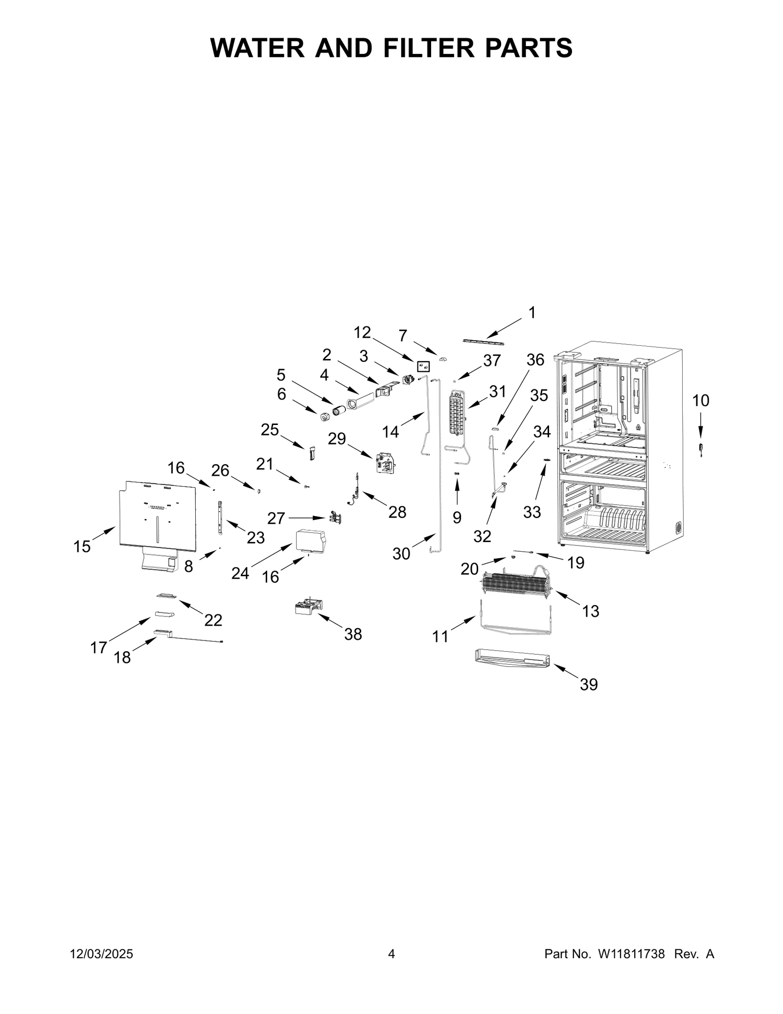 WATER AND FILTER PARTS
