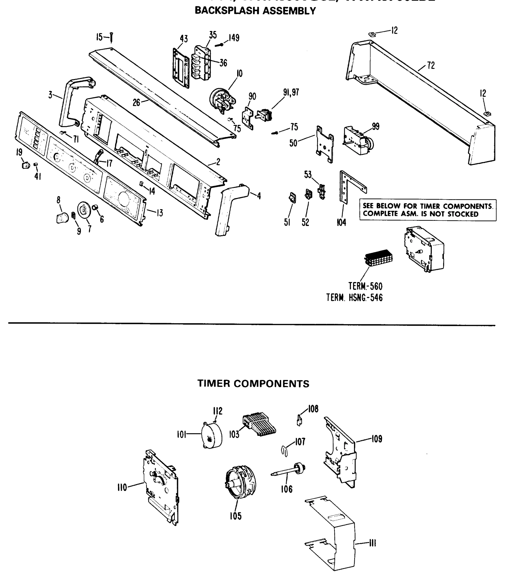 BACKSPLASH ASSEMBLY