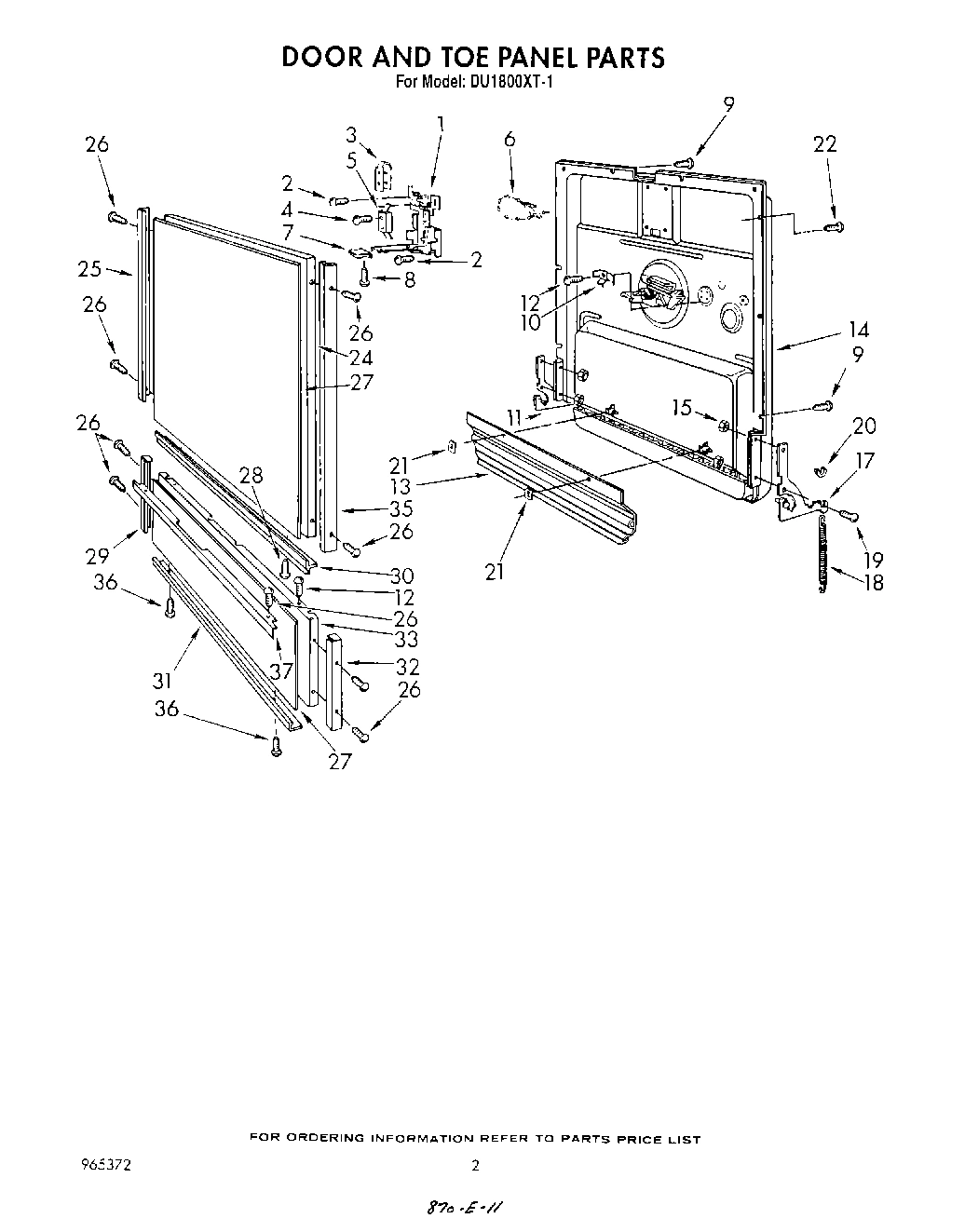 02 - DOOR AND TOE PANEL