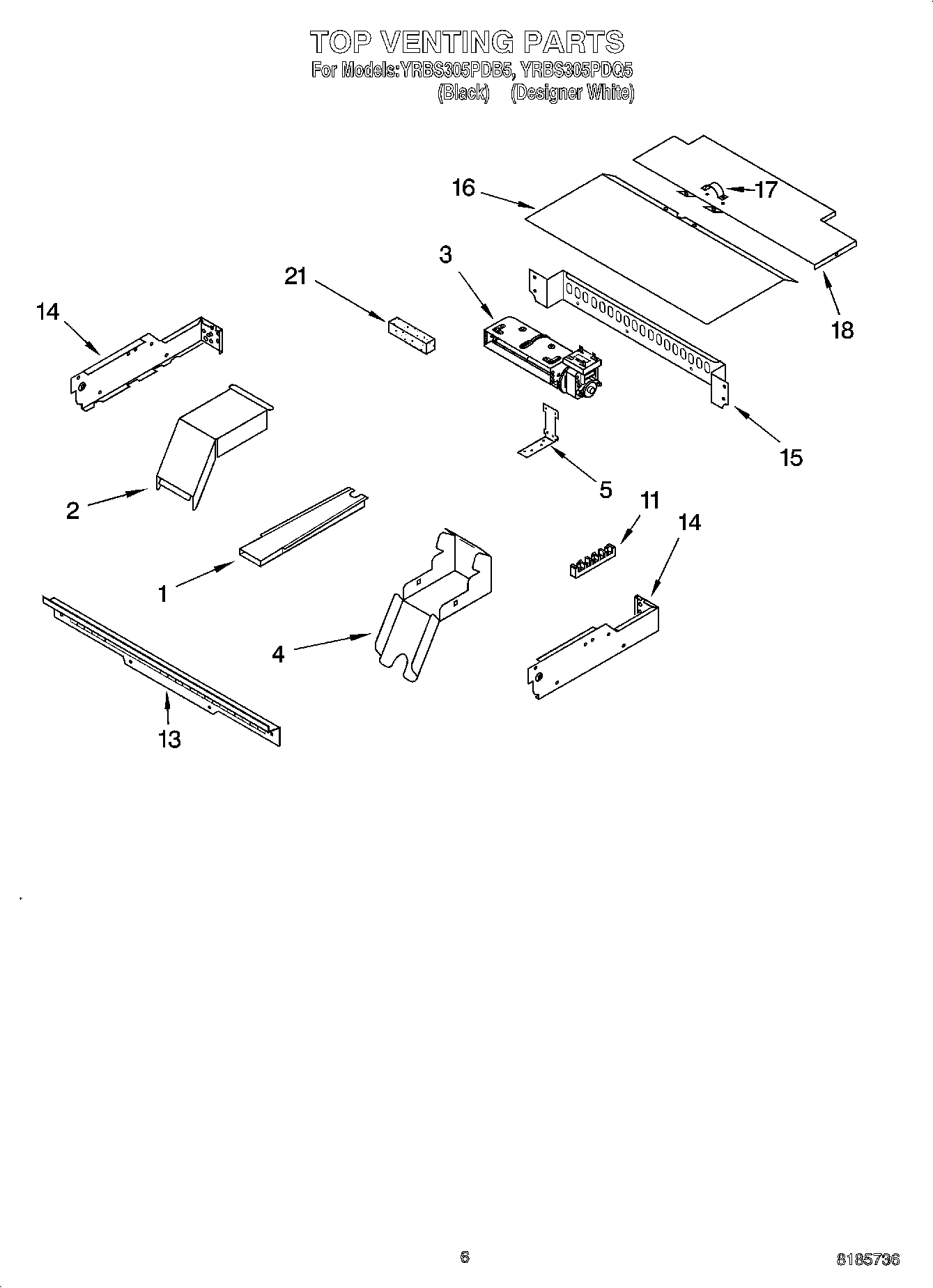 05 - TOP VENTING PARTS, OPTIONAL PARTS