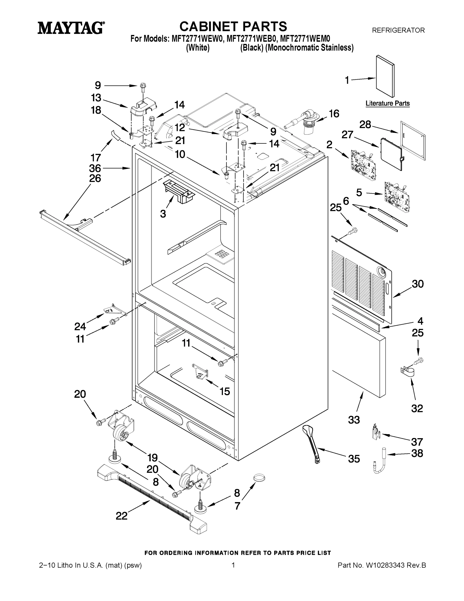 01 - CABINET PARTS