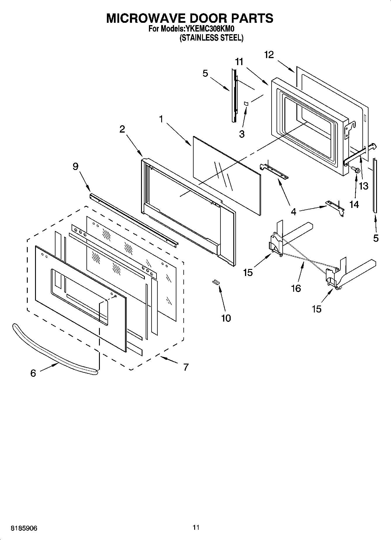 09 - MICROWAVE DOOR PARTS, OPTIONAL PARTS
