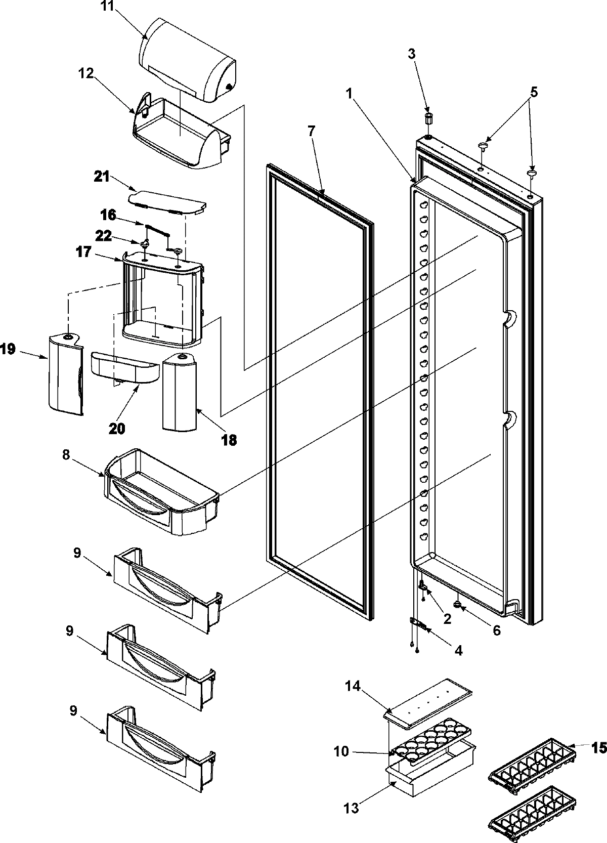 12 - REFRIGERATOR DOOR