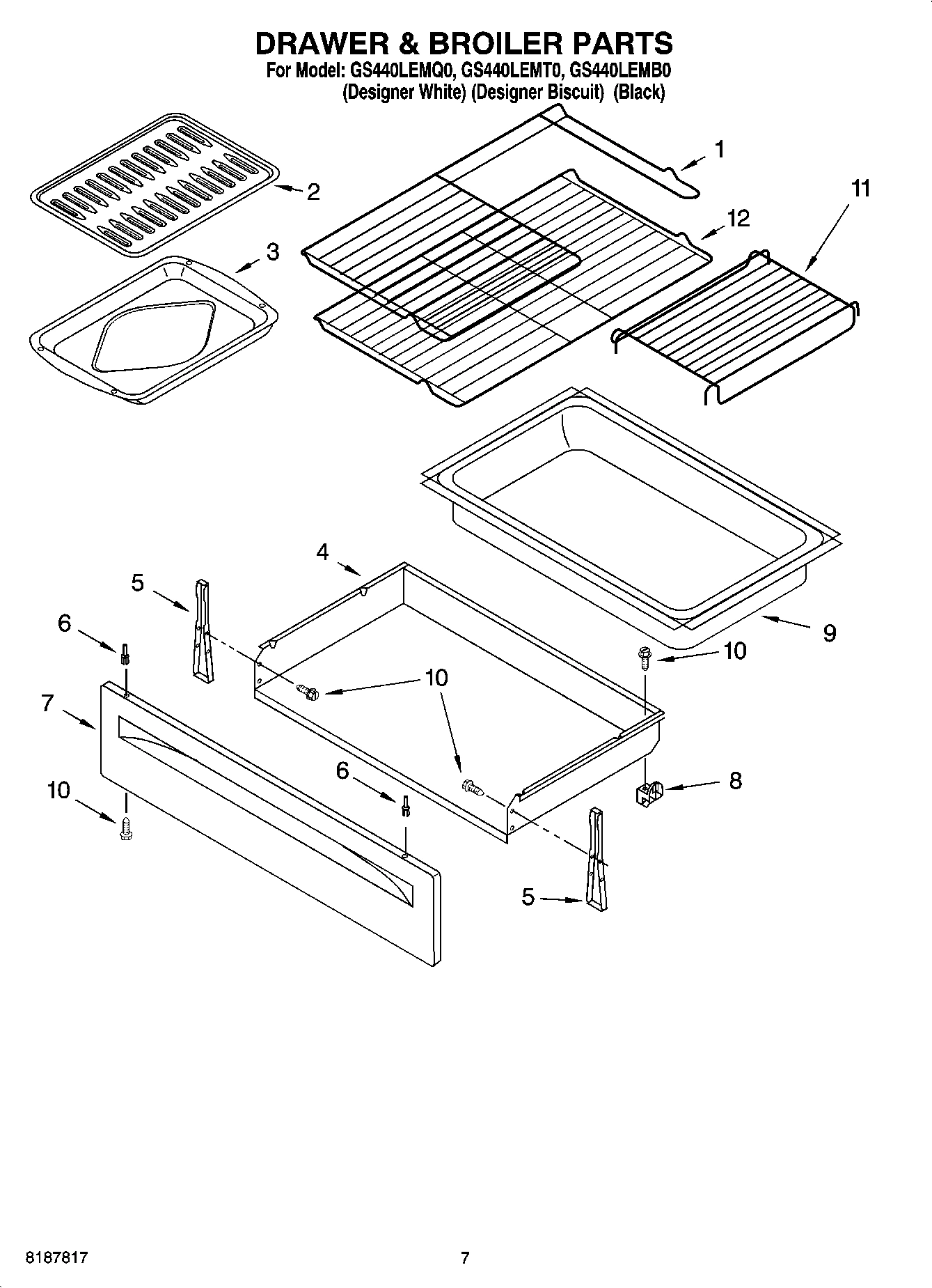 05 - DRAWER & BROILER PARTS