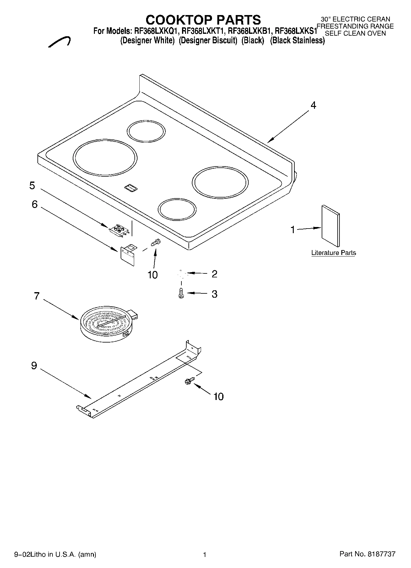 01 - COOKTOP, LITERATURE