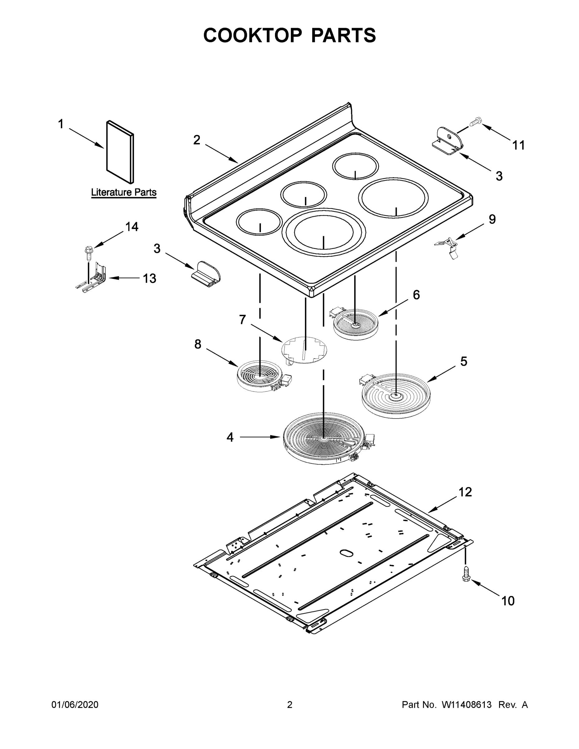 02 - COOKTOP PARTS
