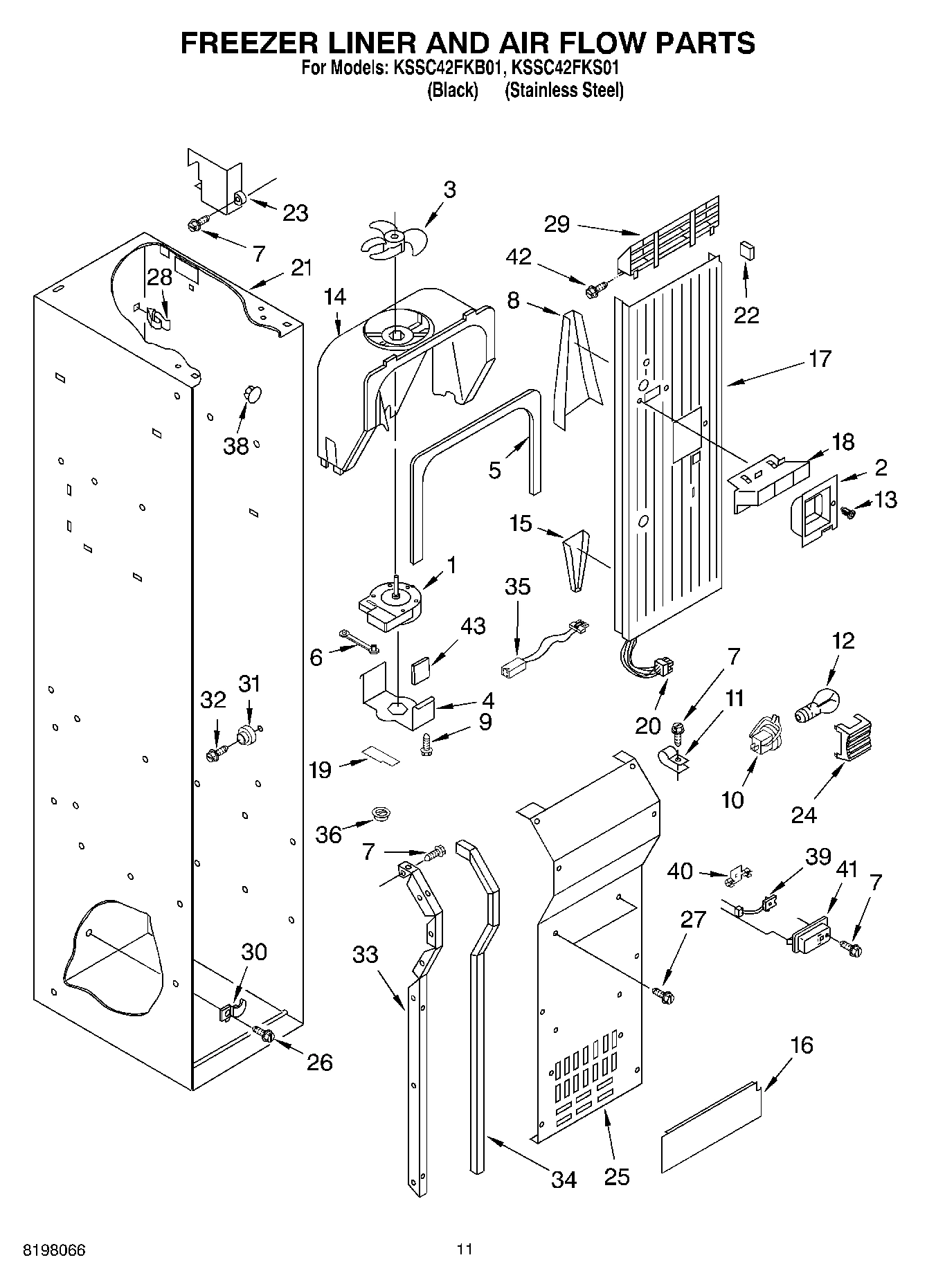 08 - FREEZER LINER AND AIR FLOW