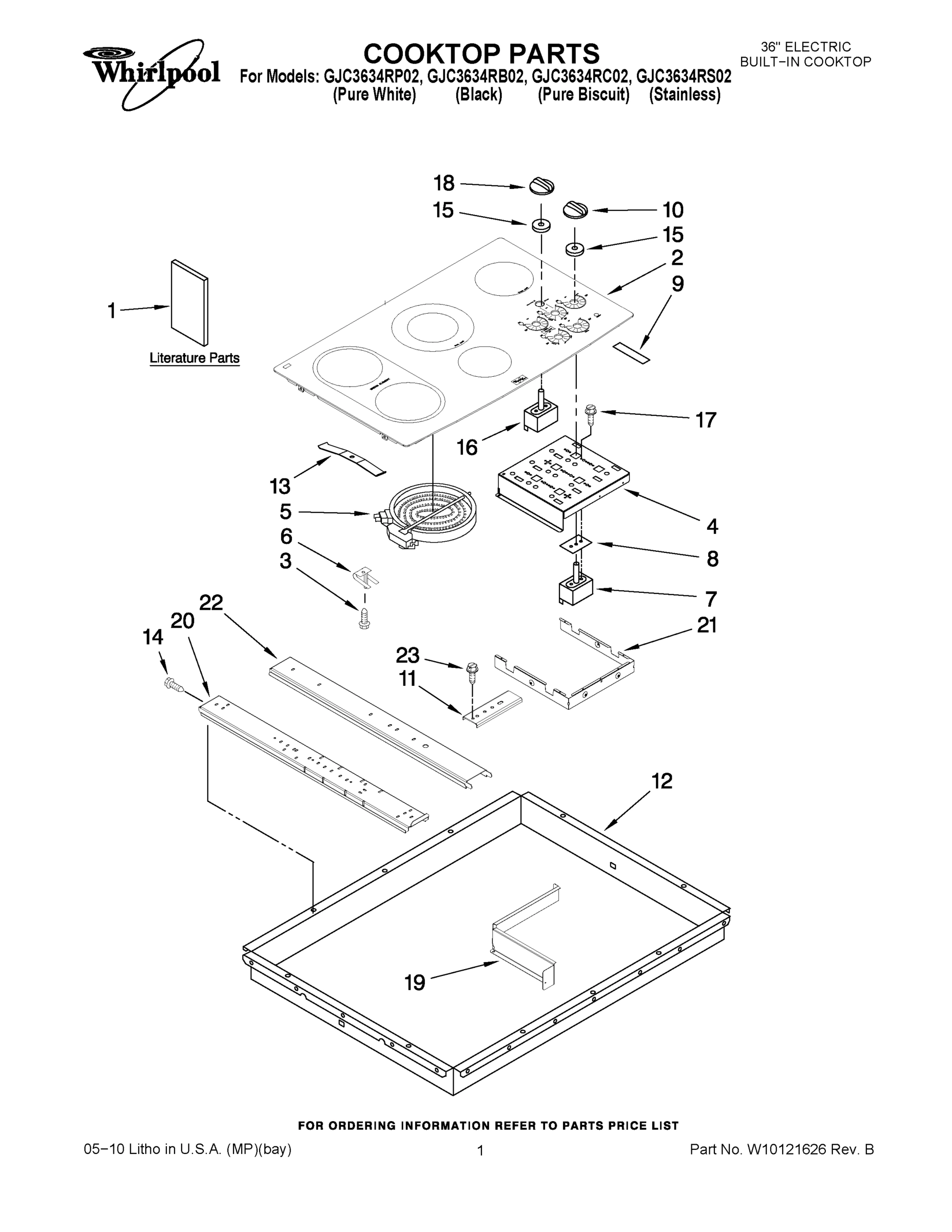 01 - COOKTOP PARTS