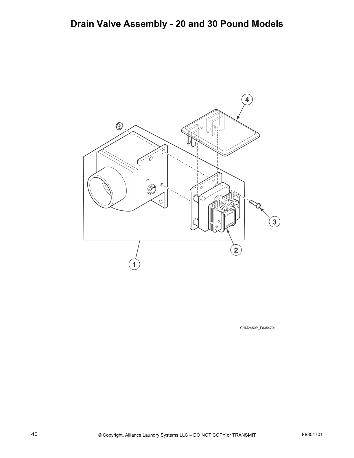 Drain Valve Assembly - 20 and 30 Pound Models