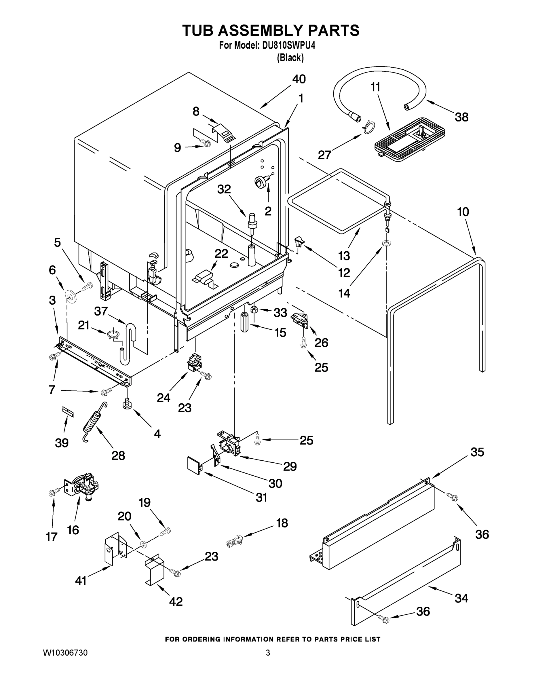 03 - TUB ASSEMBLY PARTS