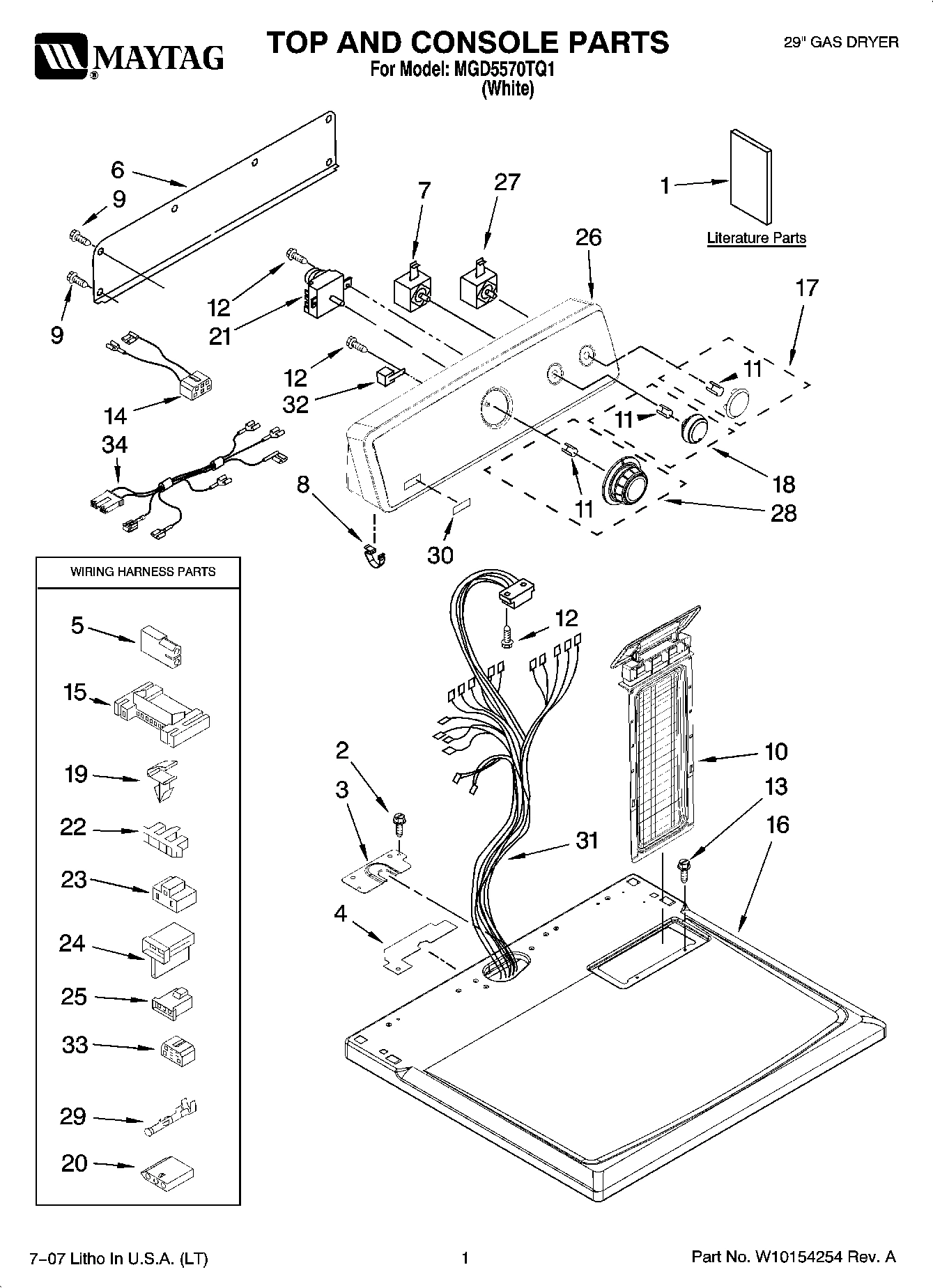 01 - TOP AND CONSOLE PARTS