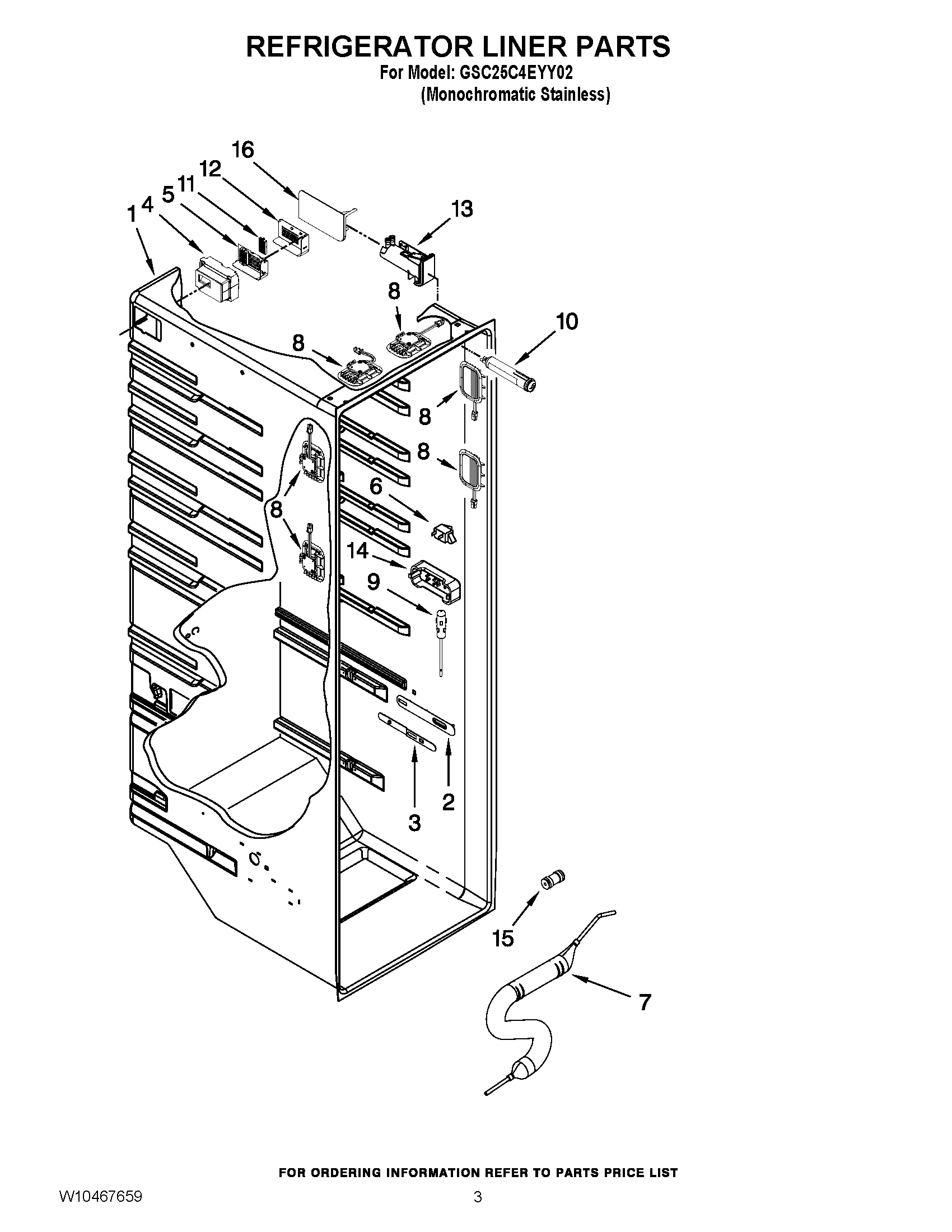 02 - REFRIGERATOR LINER PARTS