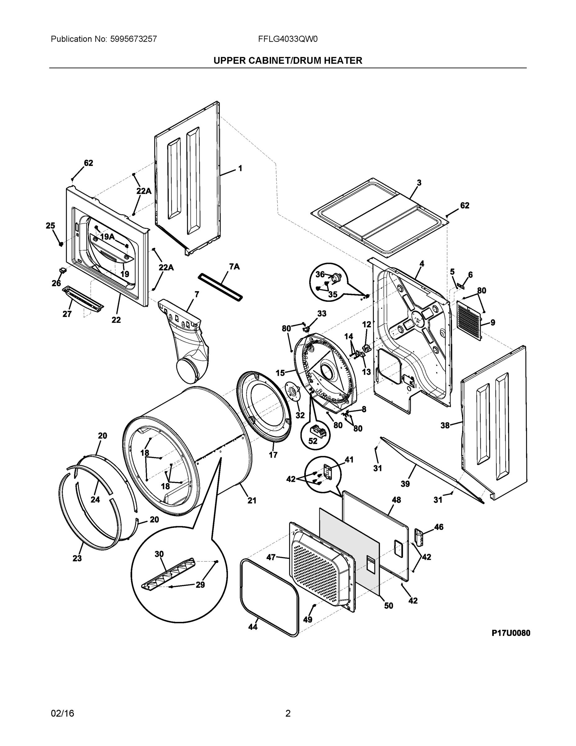 02 - UPPER CABINET/DRUM HEATER