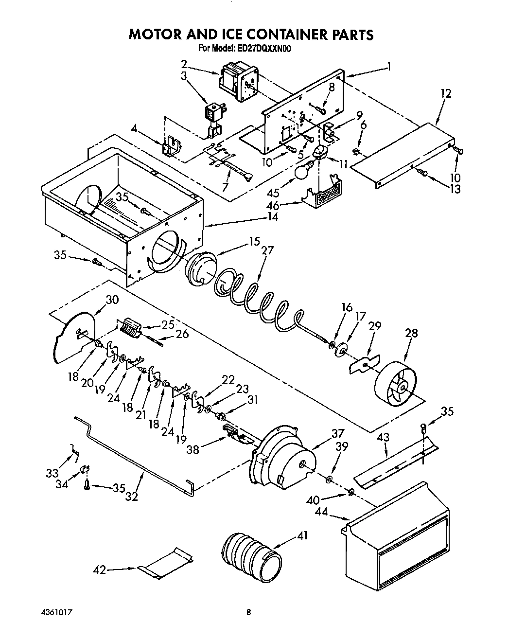 06 - MOTOR AND ICE CONTAINER
