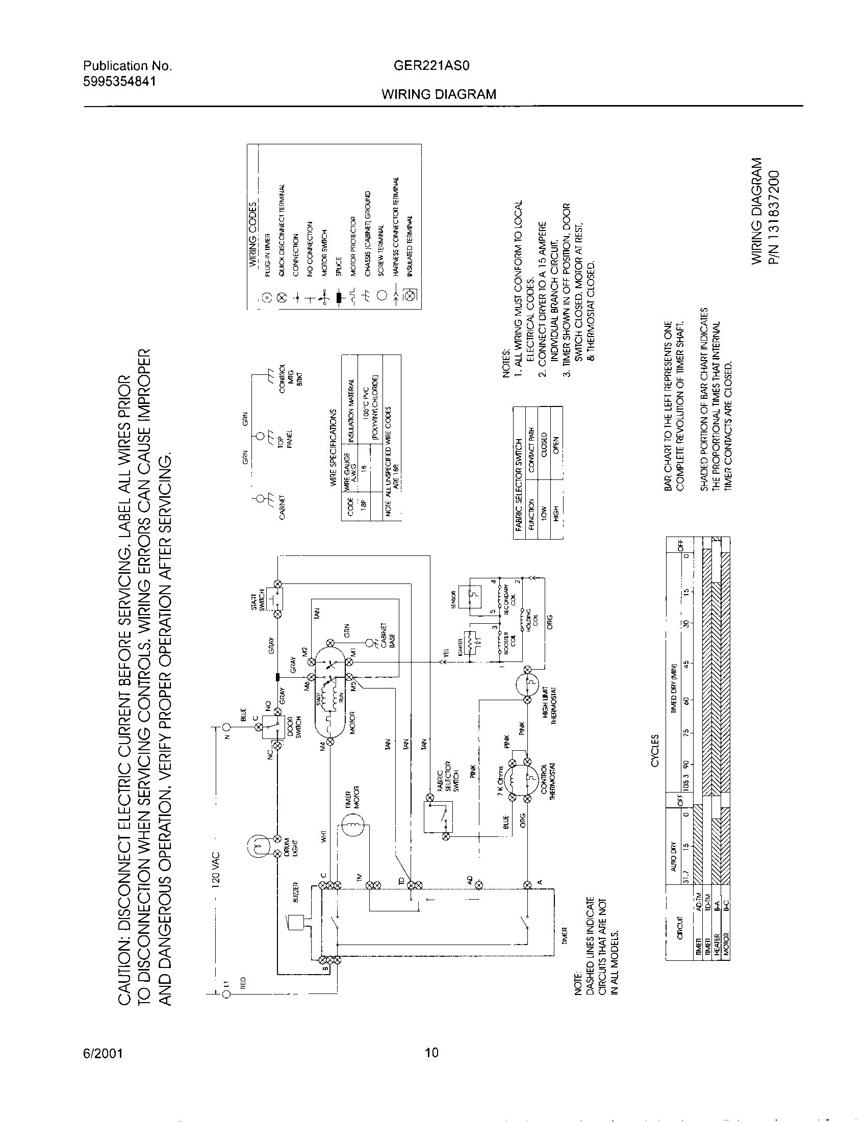 10 - 131837200 WIRING DIAGRAM