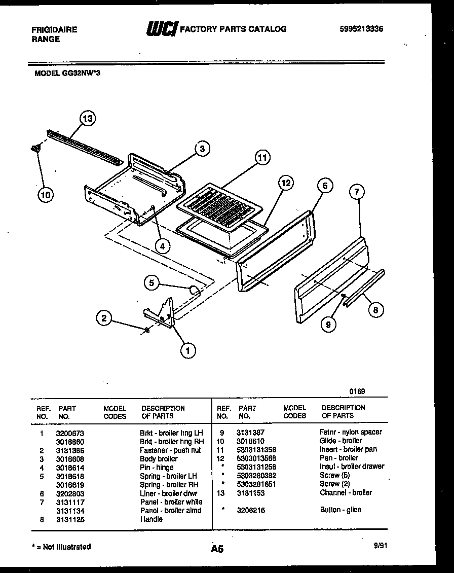 05 - BROILER DRAWER PARTS